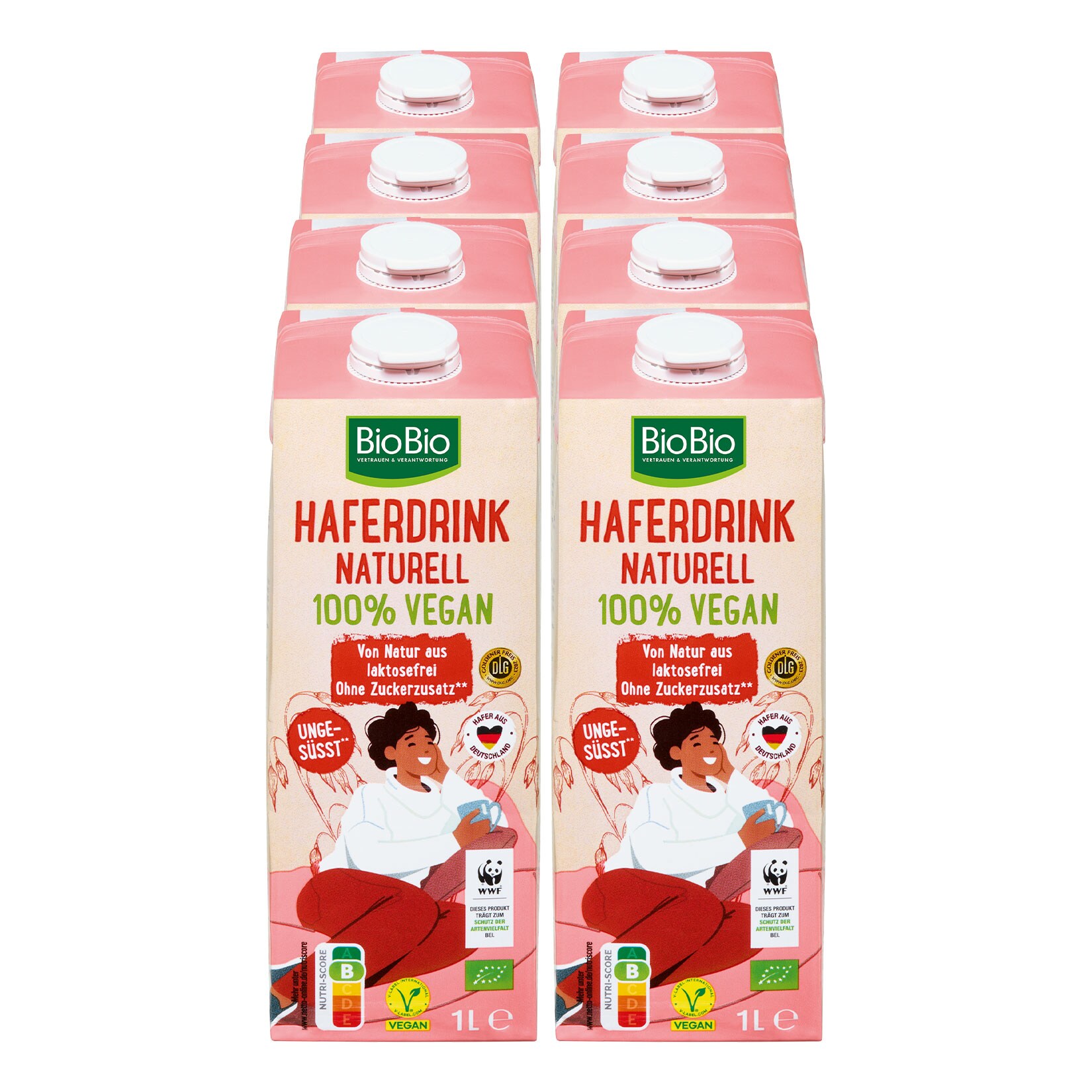 Angebot Netto Biobio Haferdrink Pur Liter Er Pack Netto