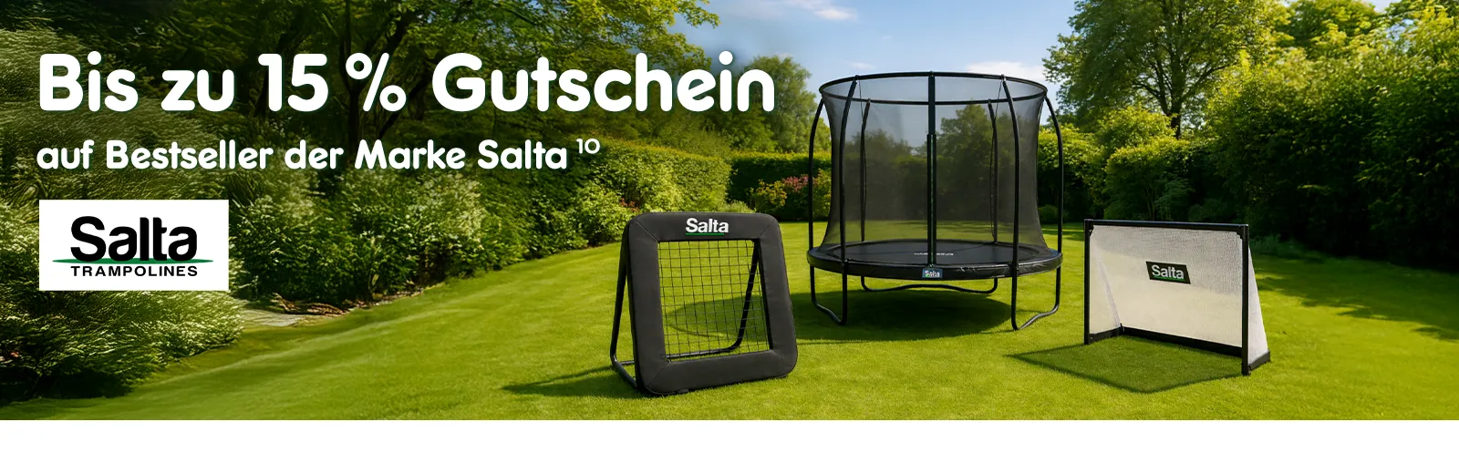 Bis zu 15 % Gutschein auf Bestseller der Marke Salta. Mit Hoch 10, die auf einen Rechtstext verweisen.