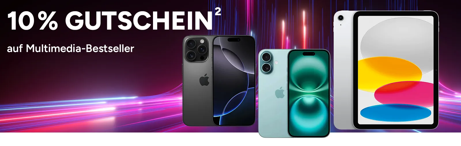 10 Prozent auf Multimedia-Bestseller. Mit Hoch 2, die auf einen Rechtstext verweist.