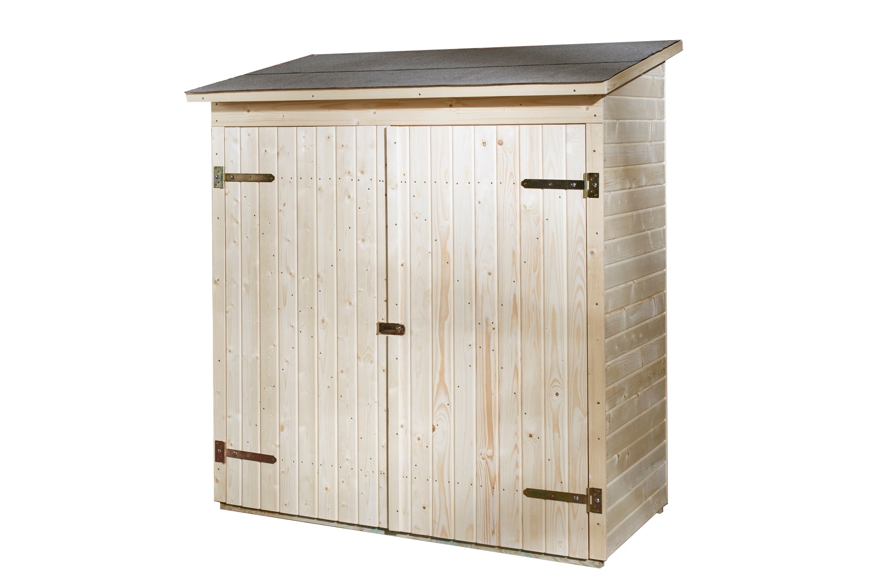 Weka Terrassenschrank mit Flachdach und Doppelt&uuml;r, natur Gr&ouml;&szlig;e 2 - Bild 1