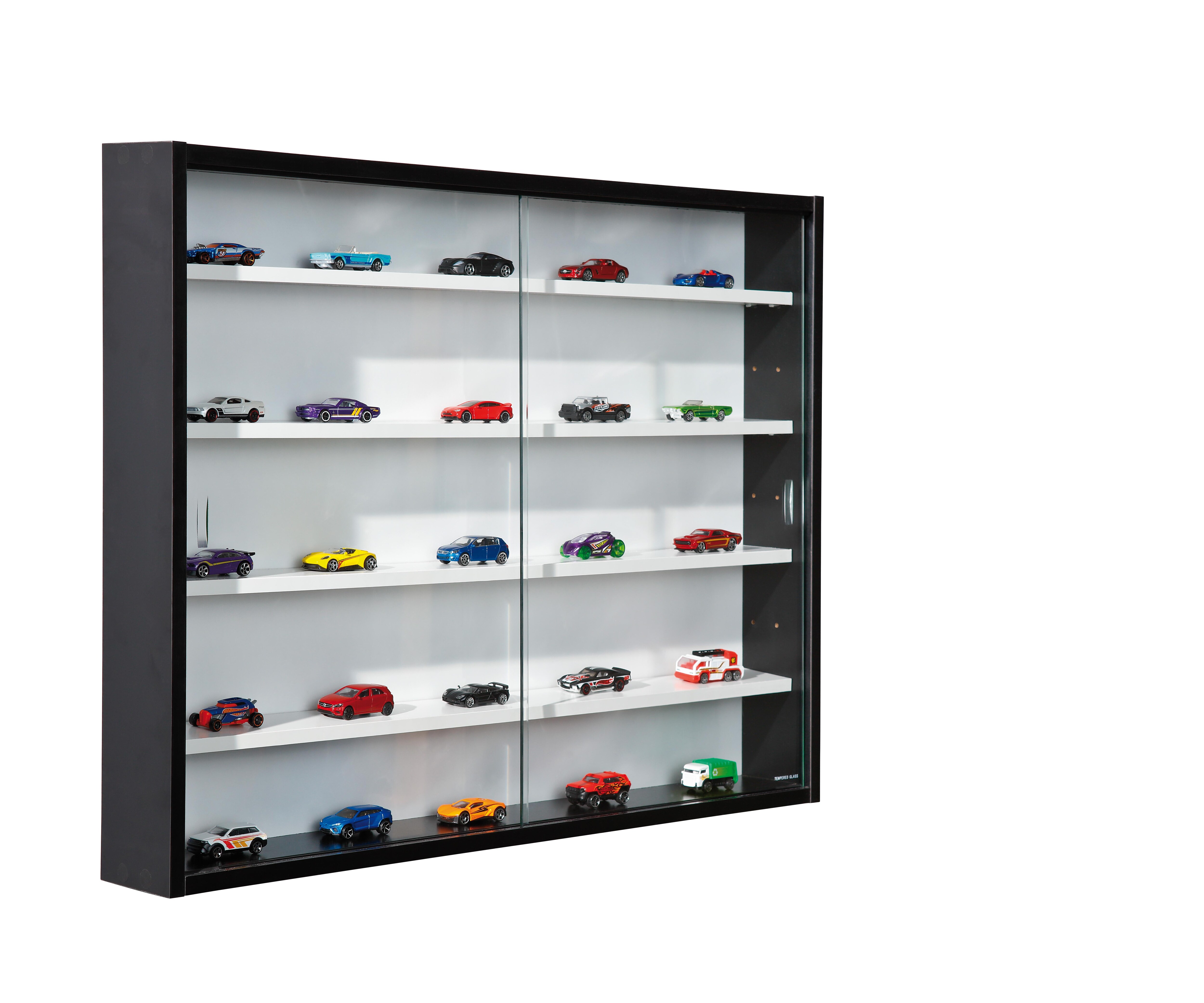 Inter Link Sammlervitrine Gew&uuml;rzschrank H&auml;ngevitrine Wandregal Collecty - Schwarz/Wei&szlig; - Bild 1