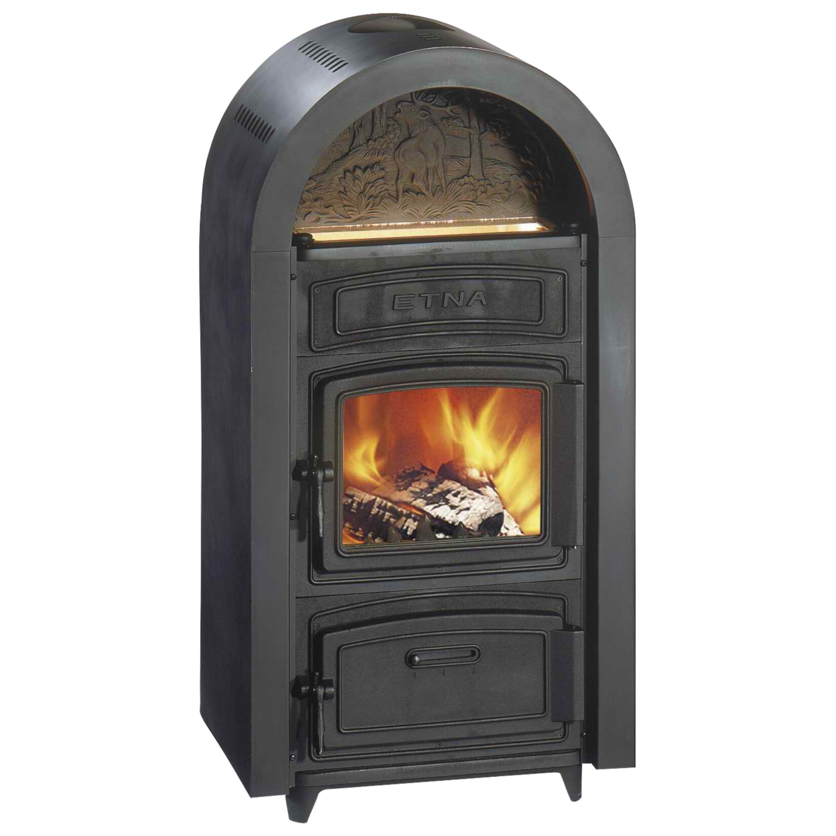 WAMSLER H&uuml;ttenofen Etna - Gusseisen schwarz, 9 kW - Bild 1