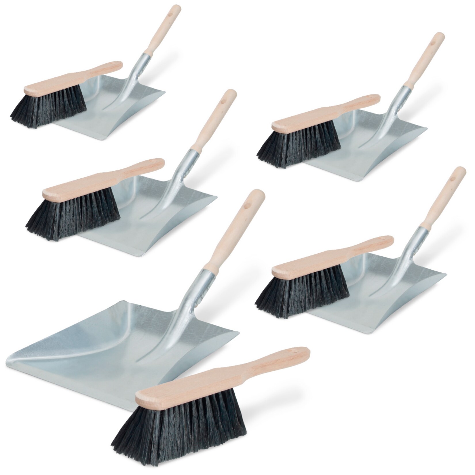 BRB Handfeger- und Kehrschaufel-Set, 5er Satz - Bild 1