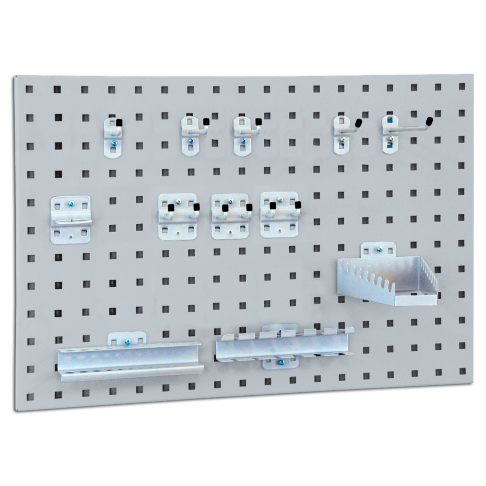 BRB System-Lochplatte mit Haken- und Halter-Set, lichtgrau | 02100000238538