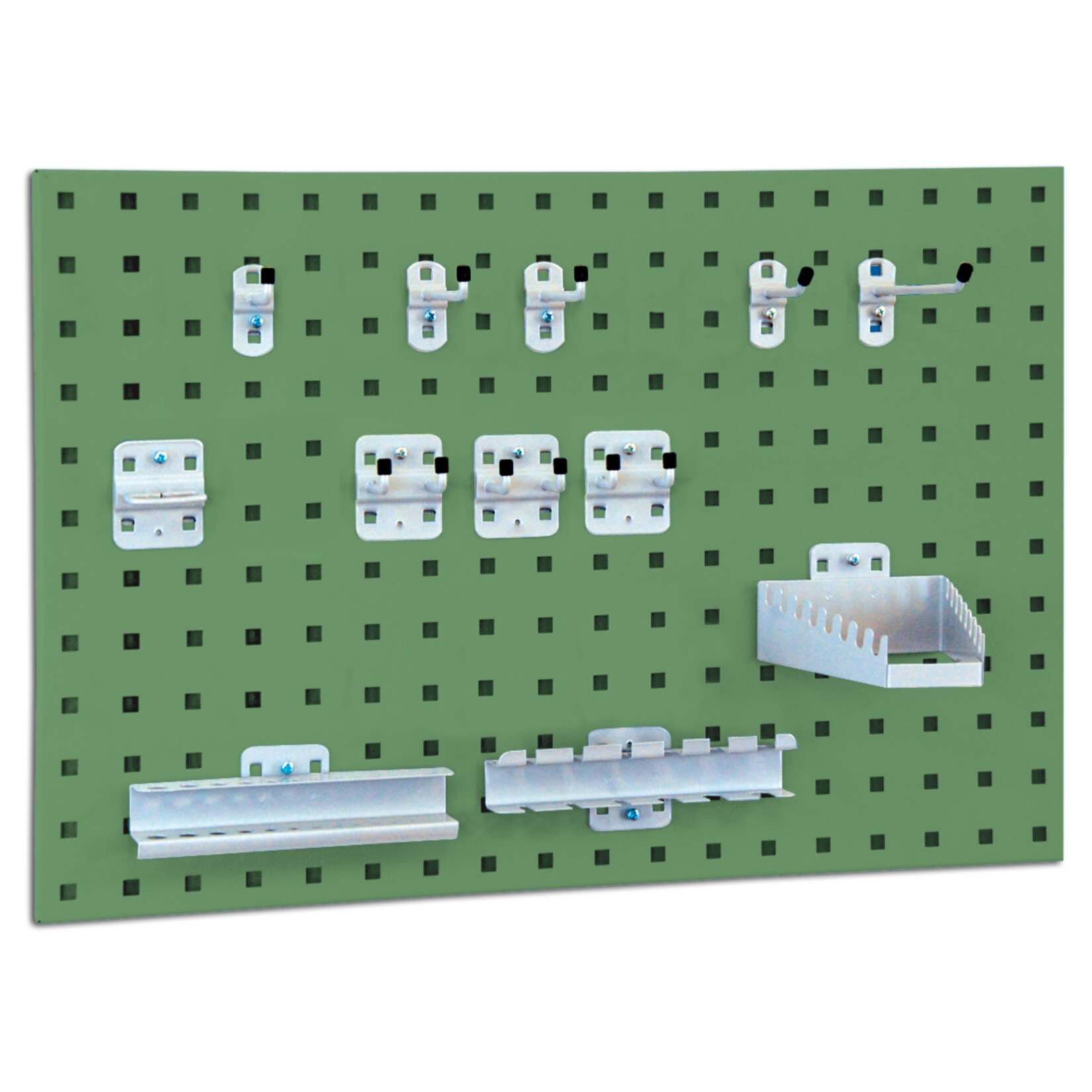 BRB System-Lochplatte mit Haken- und Halter-Set, resedagrün | 02100000238545