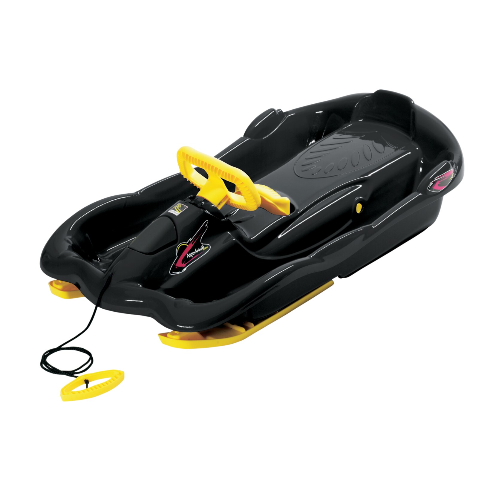 AlpenGaudi Space Schlitten | versch. Farben | schwarz - Bild 1