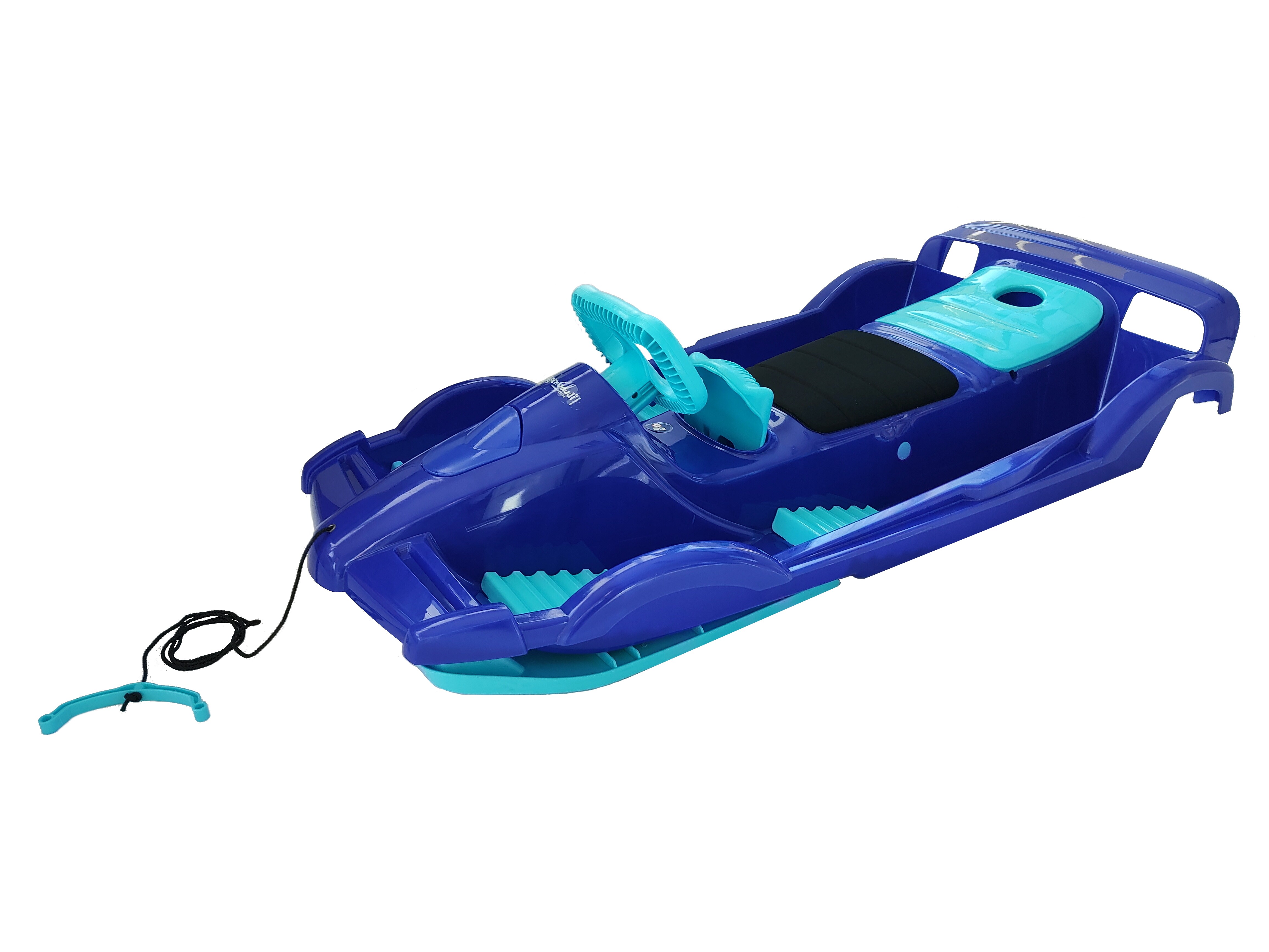 AlpenGaudi DoubleRace Schlitten | versch. Farben | blau / hellblau - Bild 1