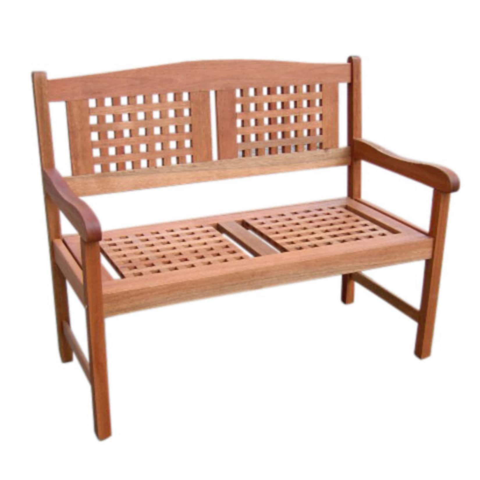 Merxx Gartenbank Lima aus Eukalyptusholz, 2-sitzer - Bild 1