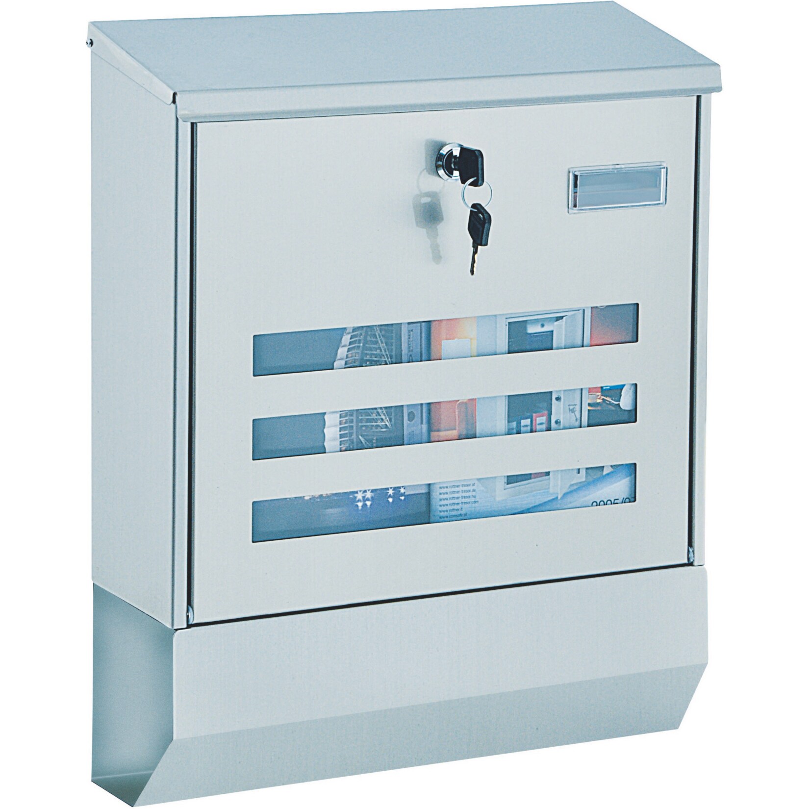 Rottner Jubilee 40 Edelstahl-Briefkasten | 09006072063432