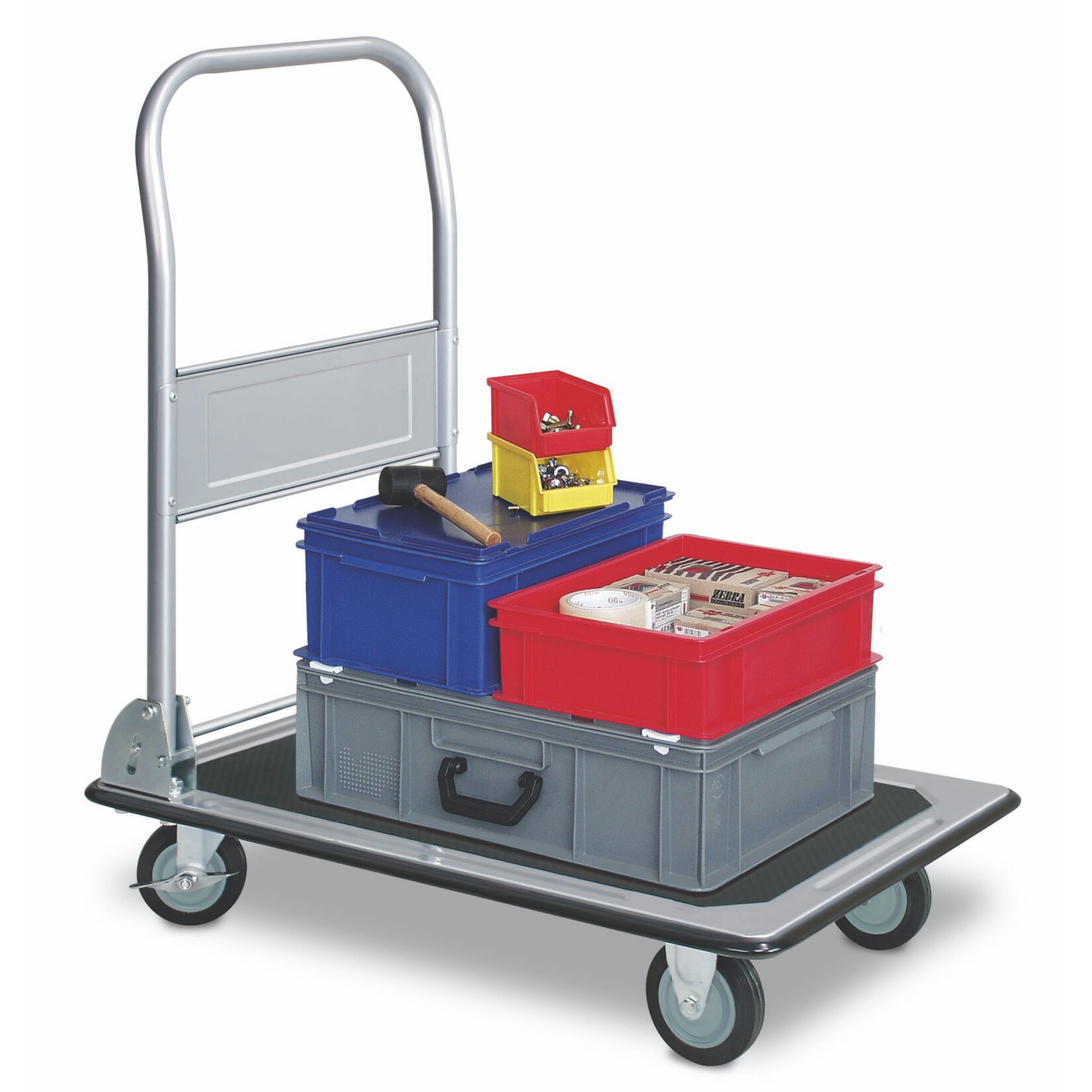 BRB Klappwagen 735x475 mit schwarzen R&auml;dern - Bild 1