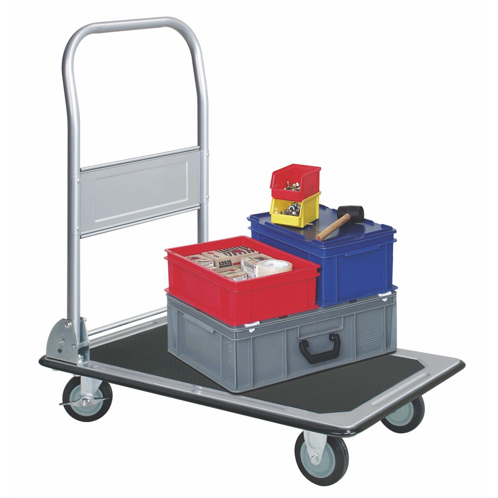 BRB Klappwagen 910x610 mit schwarzen R&auml;dern - Bild 1