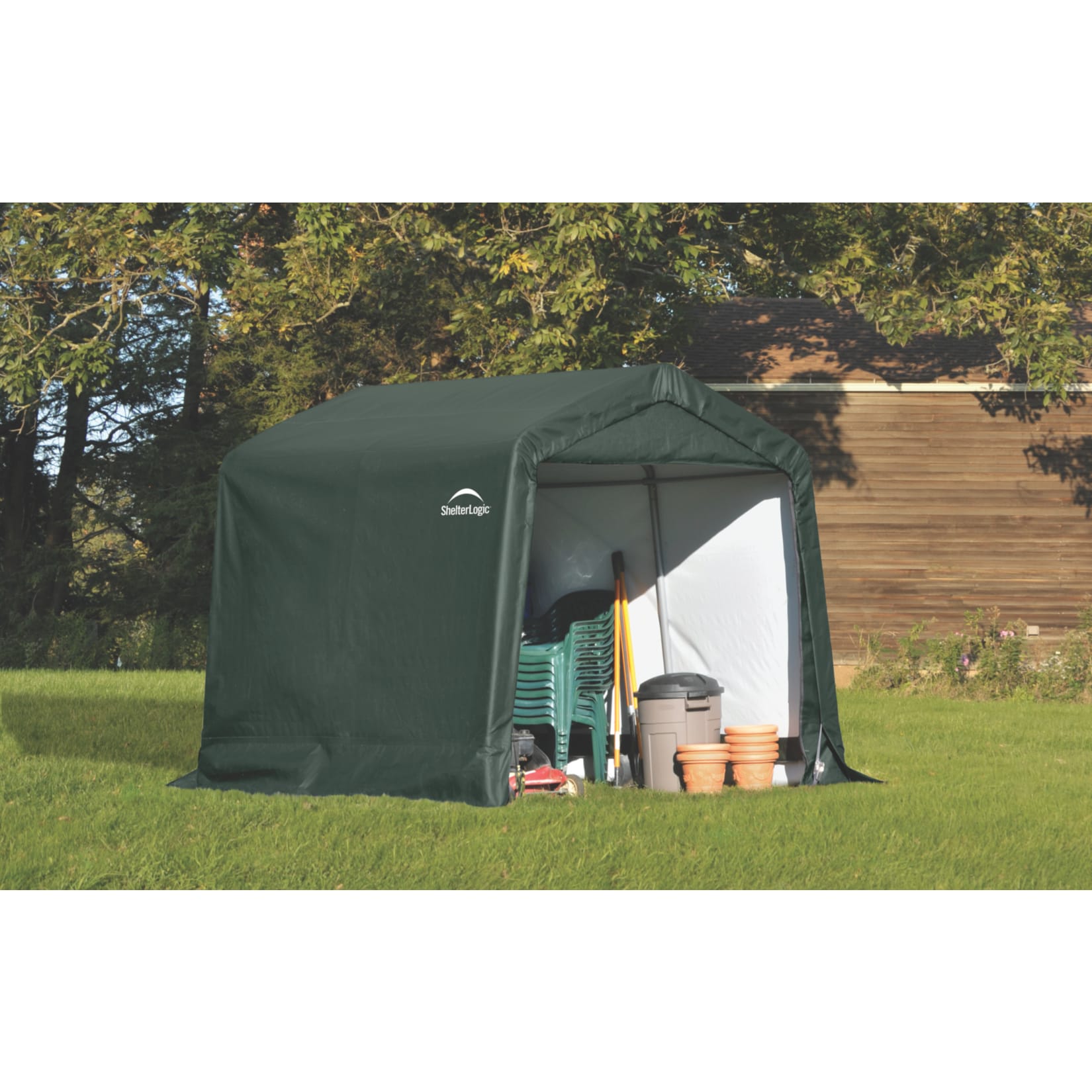 ShelterLogic Ger&auml;tehaus 5,76m&sup2; Gr&uuml;n - Bild 1
