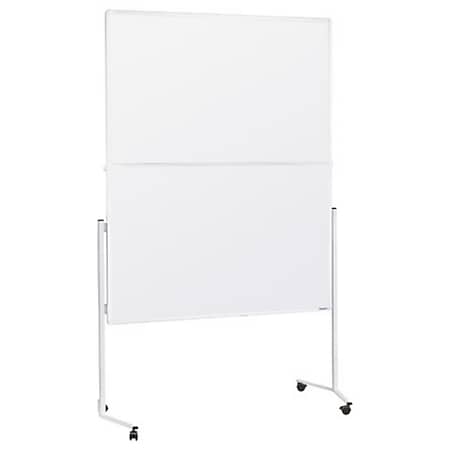 magnetoplan Moderationstafel weißer Rahmen, klappbar, mobil - Karton weiß - Bild 1