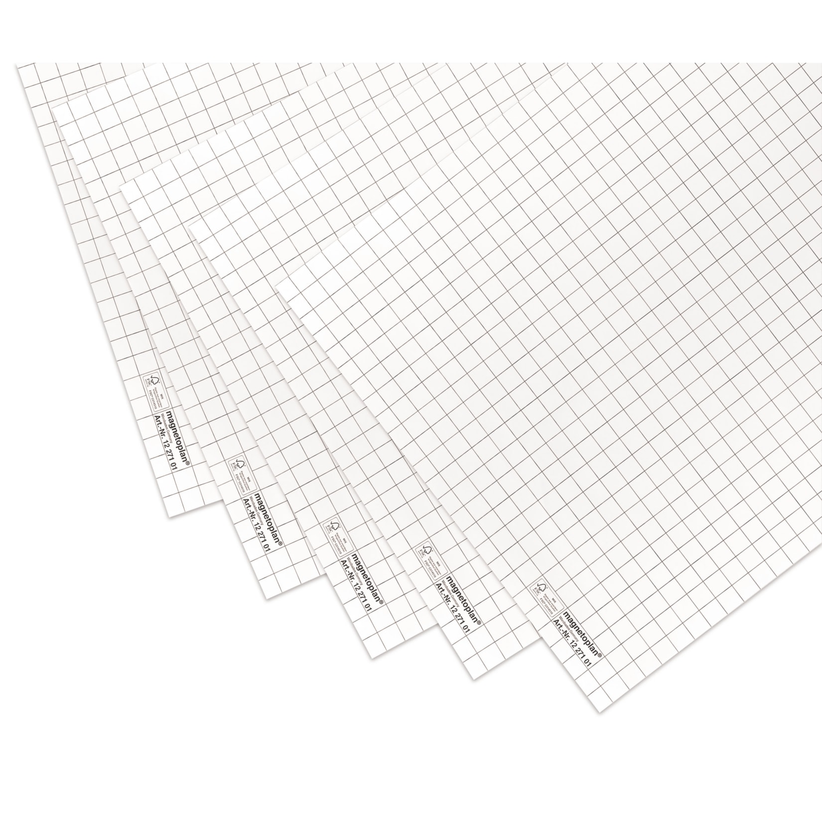 magnetoplan Flipchart-Papier Block a 20 Bl., 70g - flach liegend - Bild 1