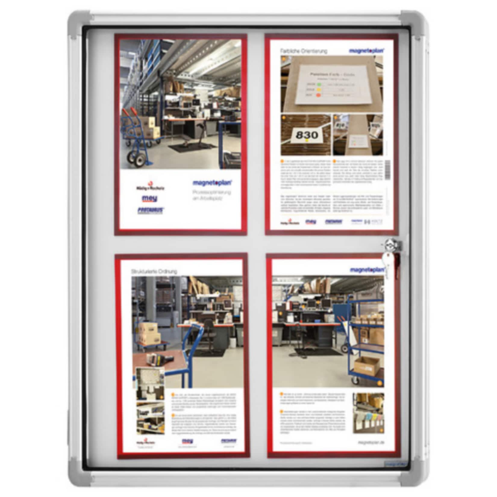 magnetoplan Schaukasten SP innenbereich magnetisch 4x A4 - Bild 1