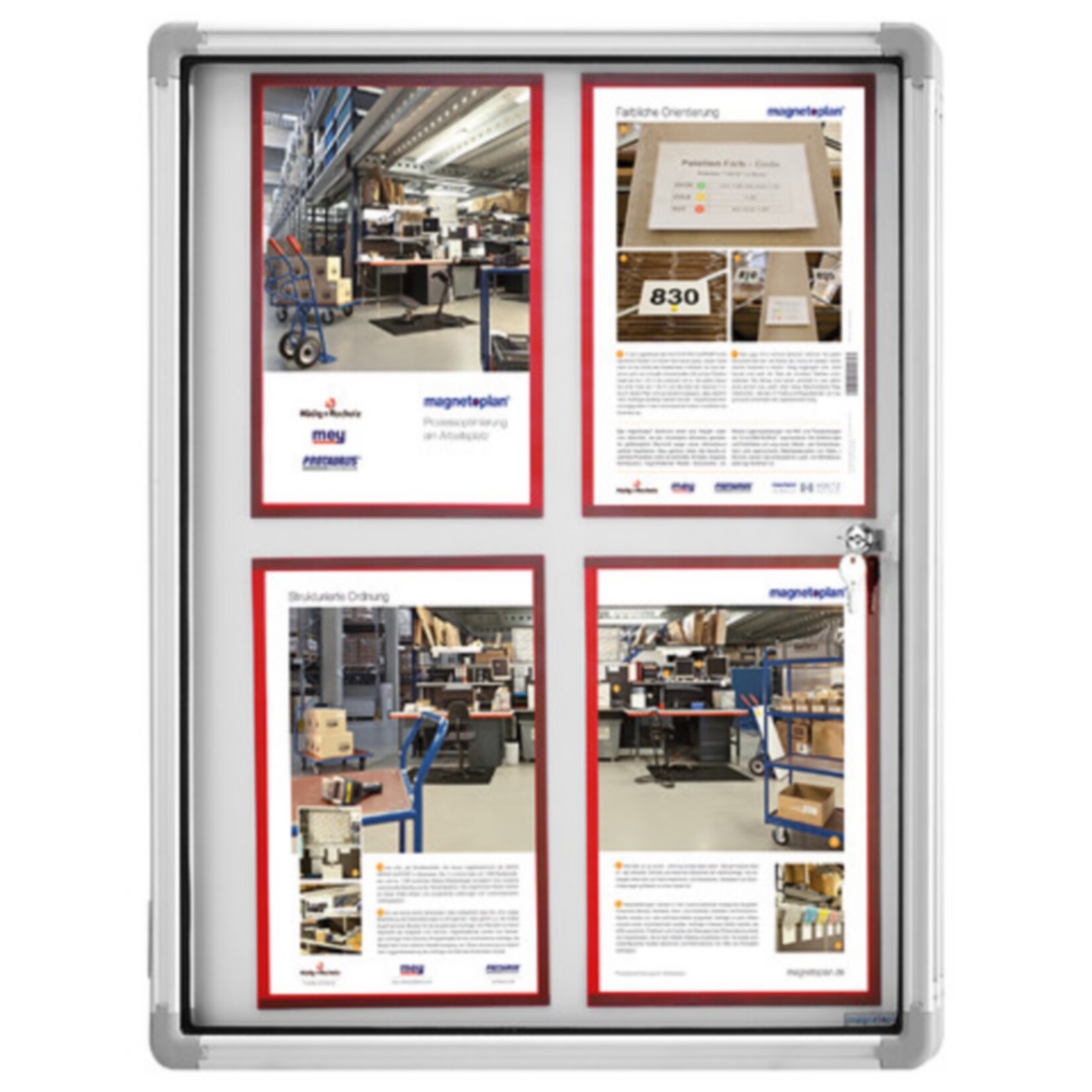 magnetoplan Schaukasten SP innenbereich magnetisch 12x A4 - Bild 1