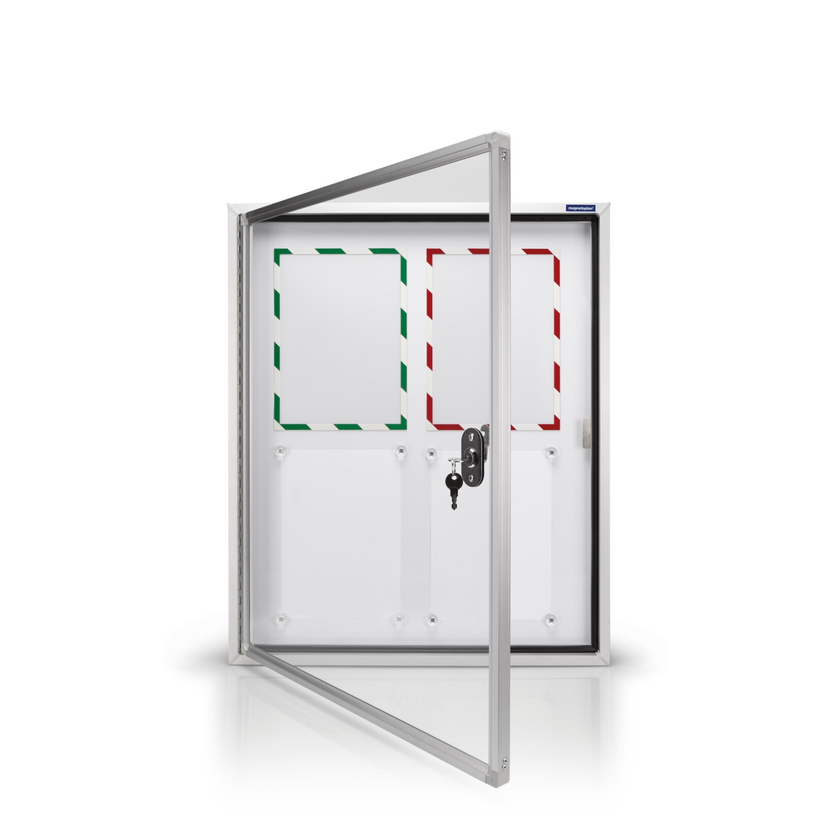 magnetoplan Schaukasten CC Au&szlig;enbereich mit Sicherheitsglas, magnetisch 4x A4 - Bild 1
