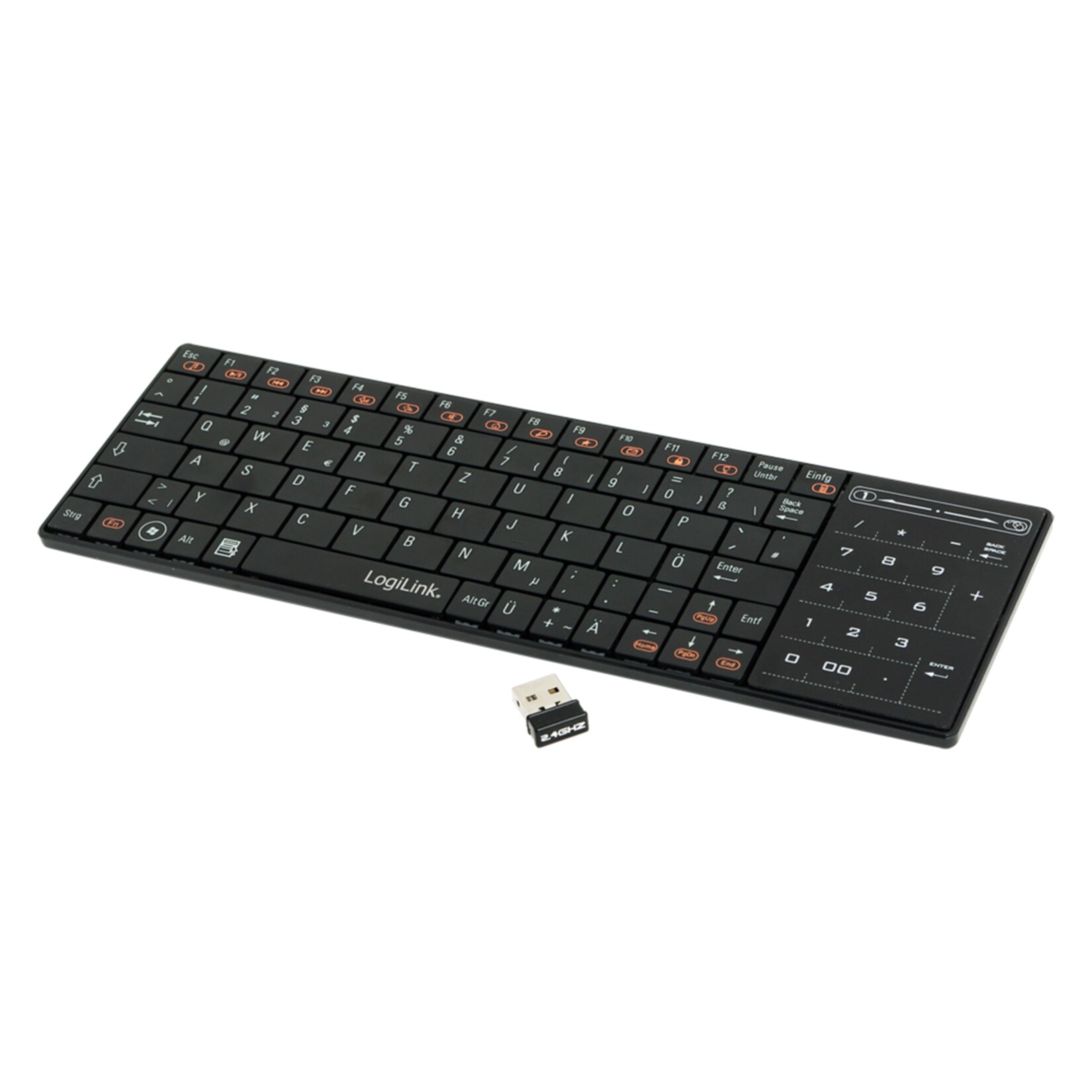 LogiLink ID0106 Funk Tastatur mit Touchpad - Bild 1
