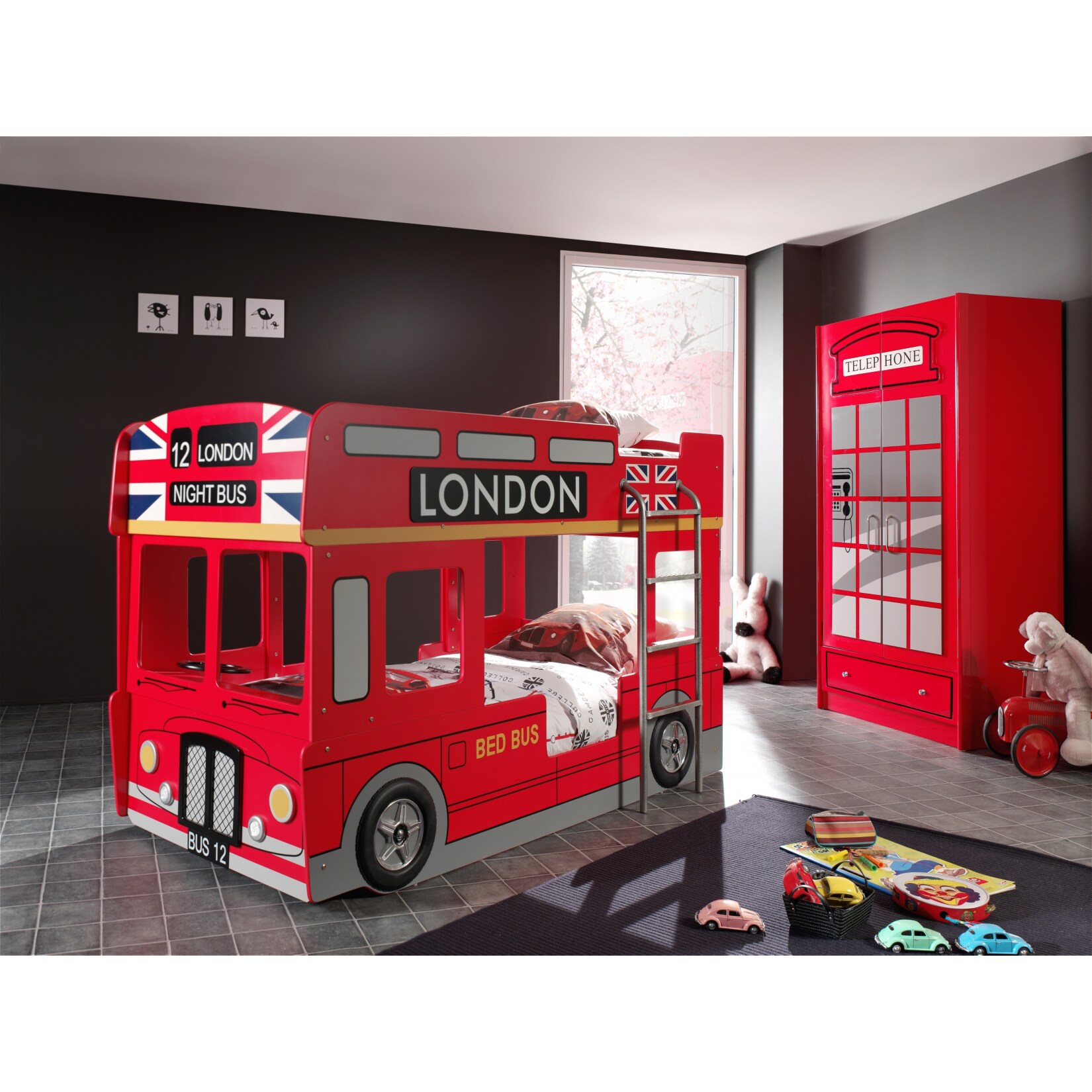 Vipack Etagenbett London Bus | 05420070207614