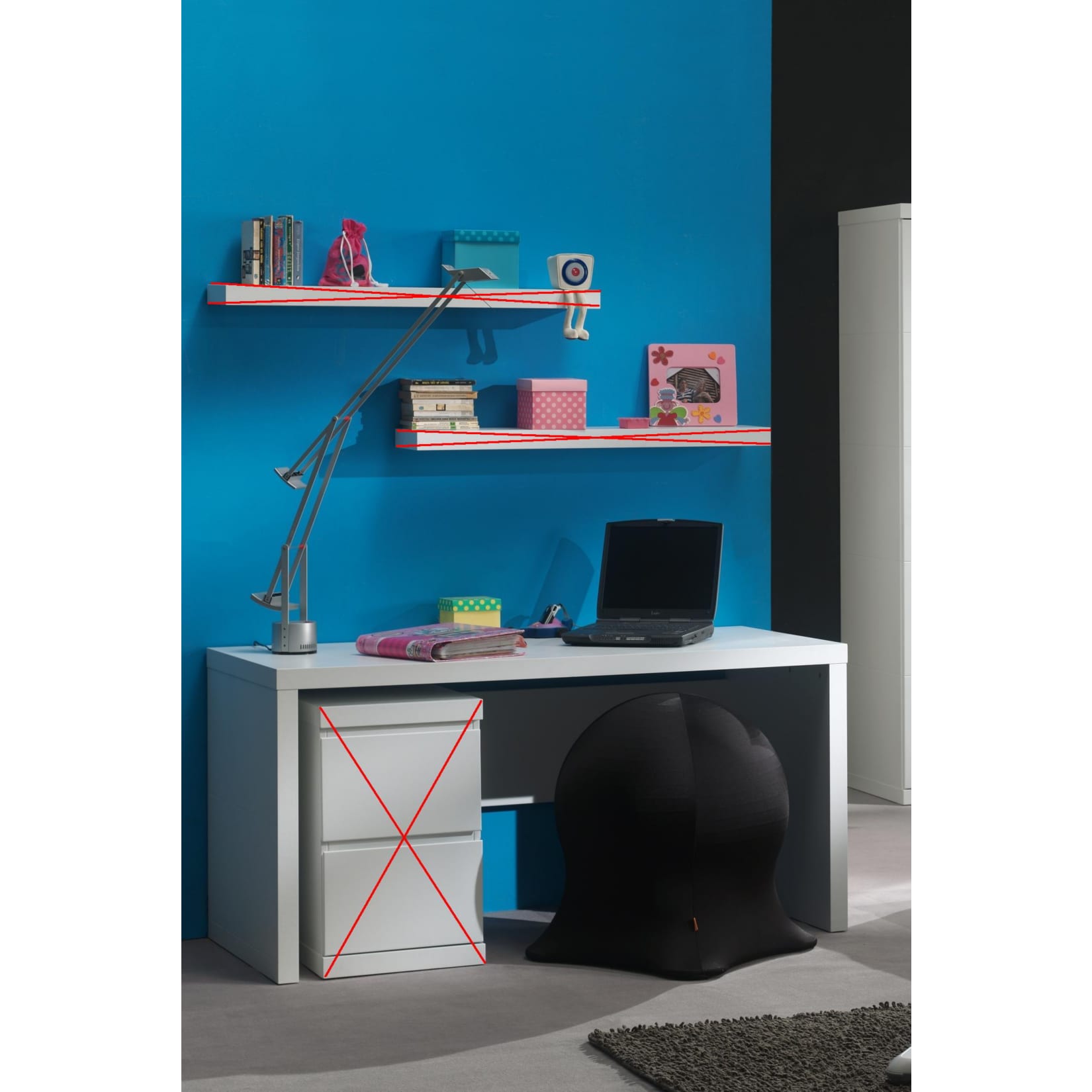 Vipack Schreibtisch Lara - Bild 1