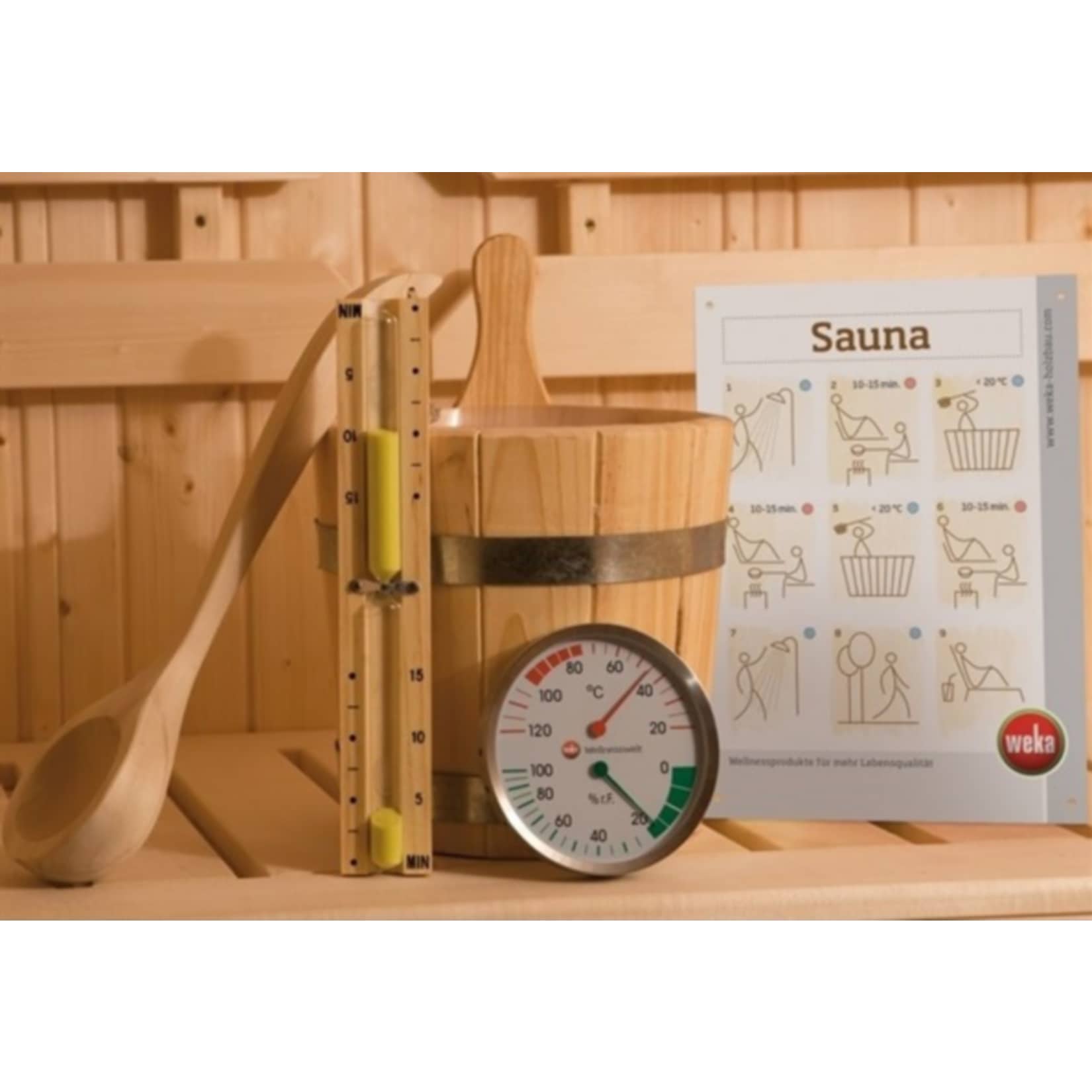 Weka Premium Sauna-Zubeh&ouml;r-Set 5-teilig - Bild 1