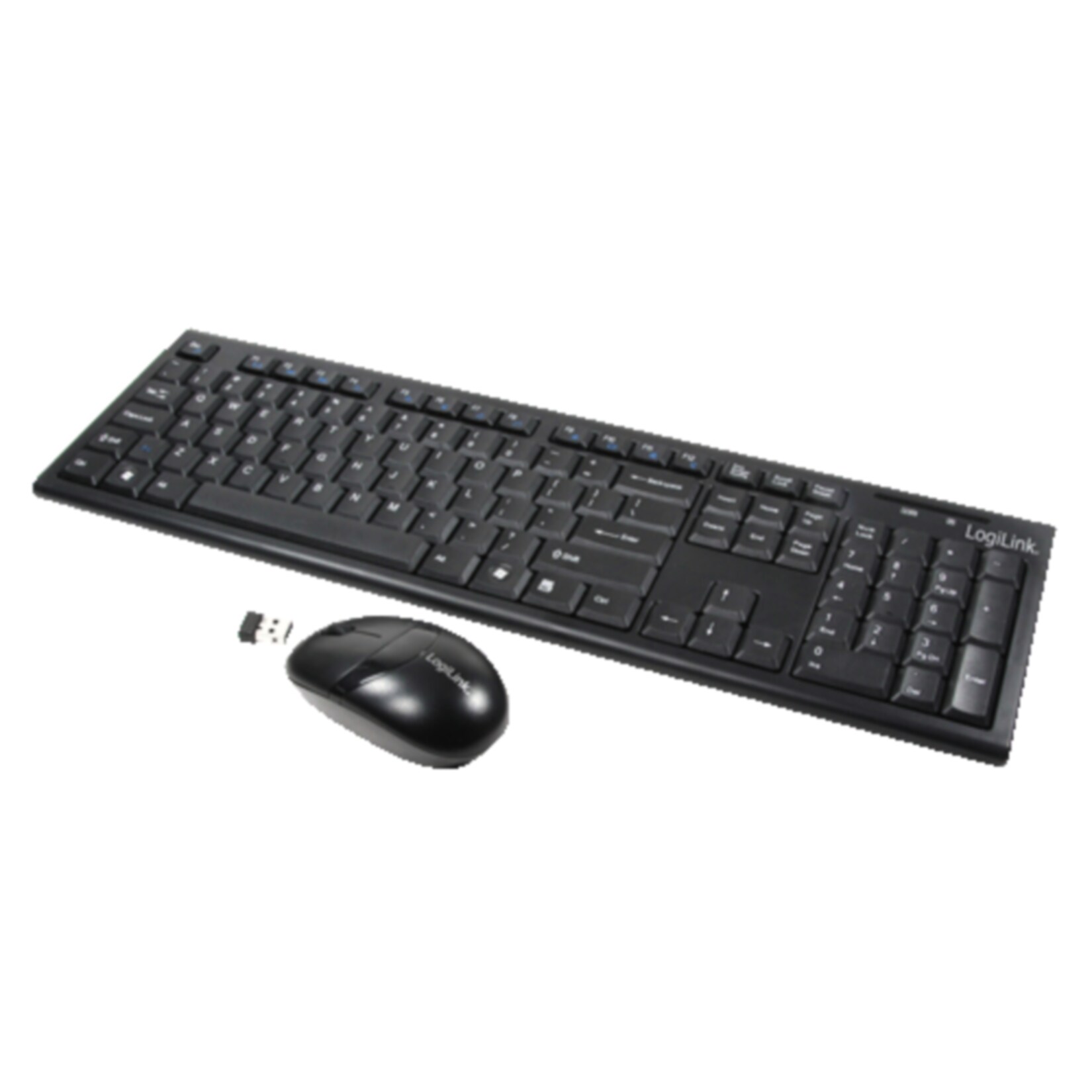 LogiLink ID0104 Tastatur Maus Kombination Funk - schwarz - Bild 1