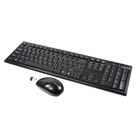 LogiLink ID0104 Tastatur Maus Kombination Funk - schwarz - Bild 1