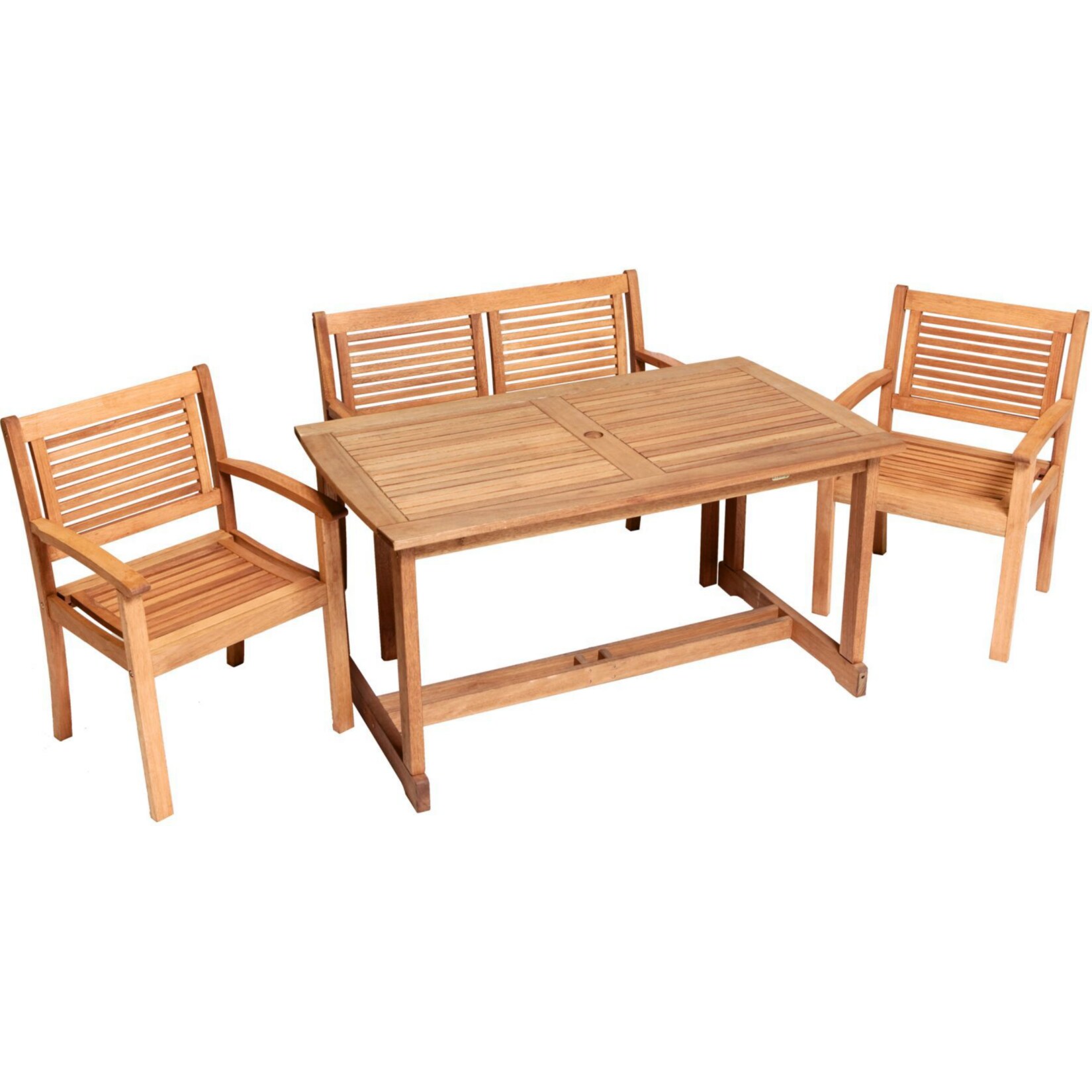 Merxx Tischgruppe Cordoba 4-tlg. inkl. 2er Bank und Standardtisch | 04033662998800