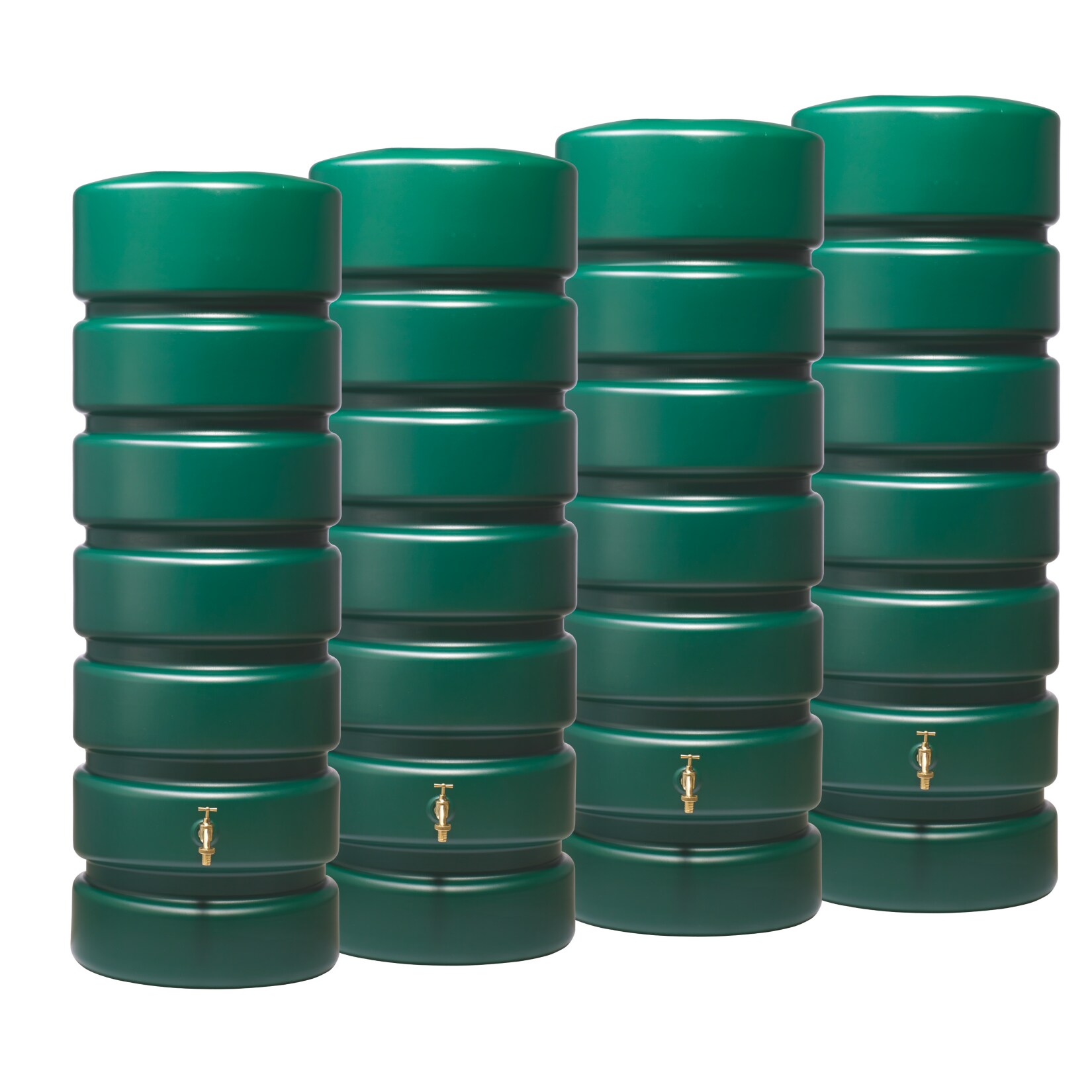 Garantia CLASSICO Regentonnen-Set 2600 L, dunkelgrün