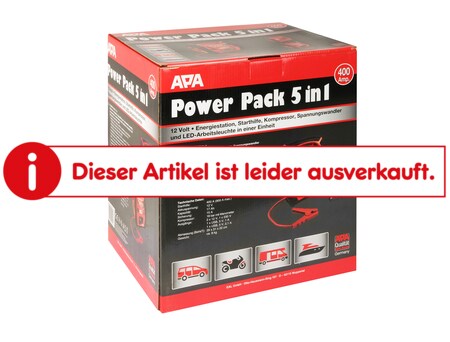 mobile Starthilfe Power Pack 12V APA 4in1 300A / 600A Stromquelle +  Kompressor, Power-Packs / Starthilfegeräte, Werkzeug