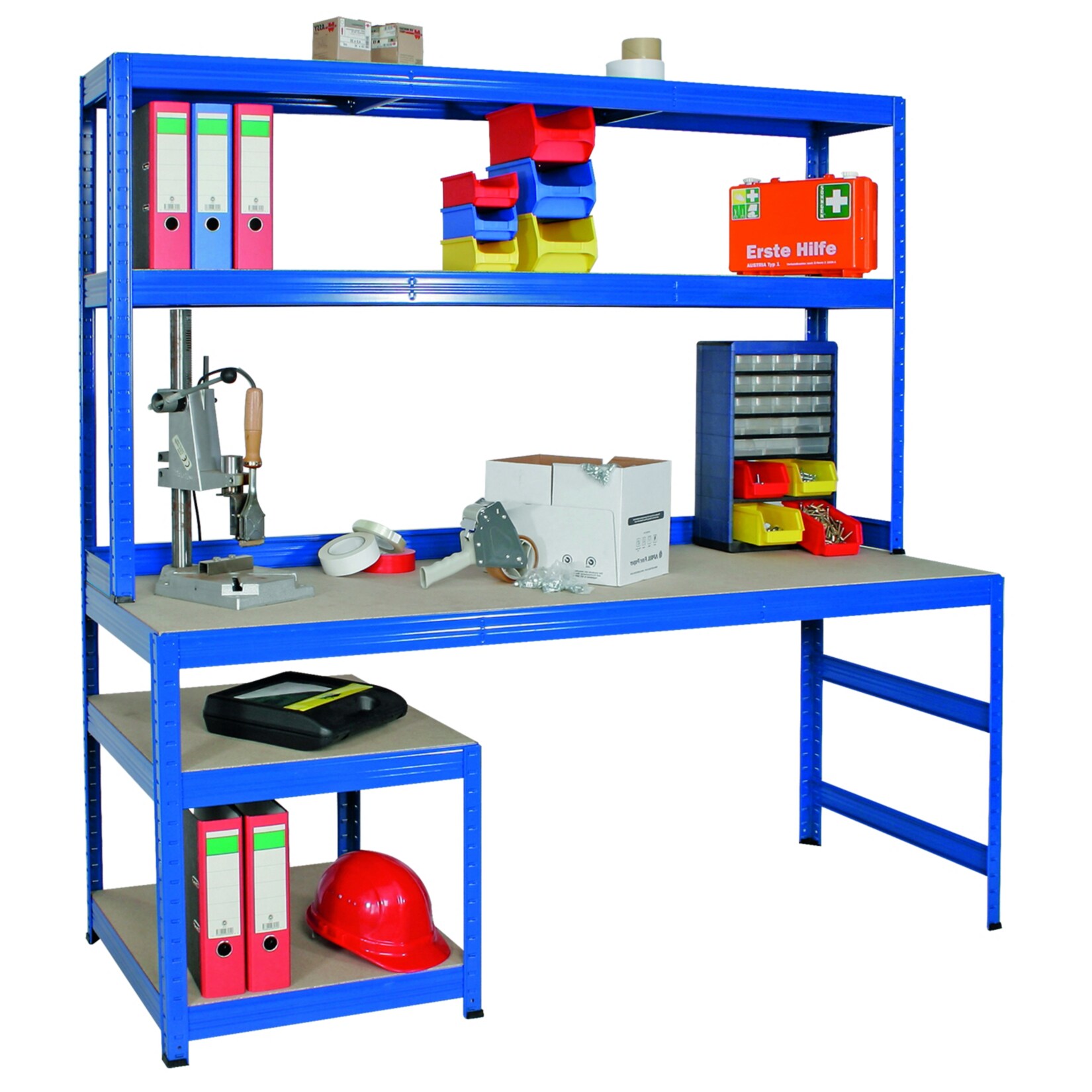 BRB 72198 Arbeits- und Packtisch 180 x 180 x 30/60 cm | 02100000400867