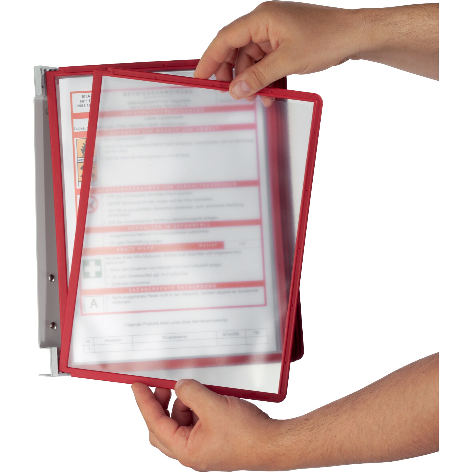 Wandhalter VARIO® WALL 5, rot | 04005546506487