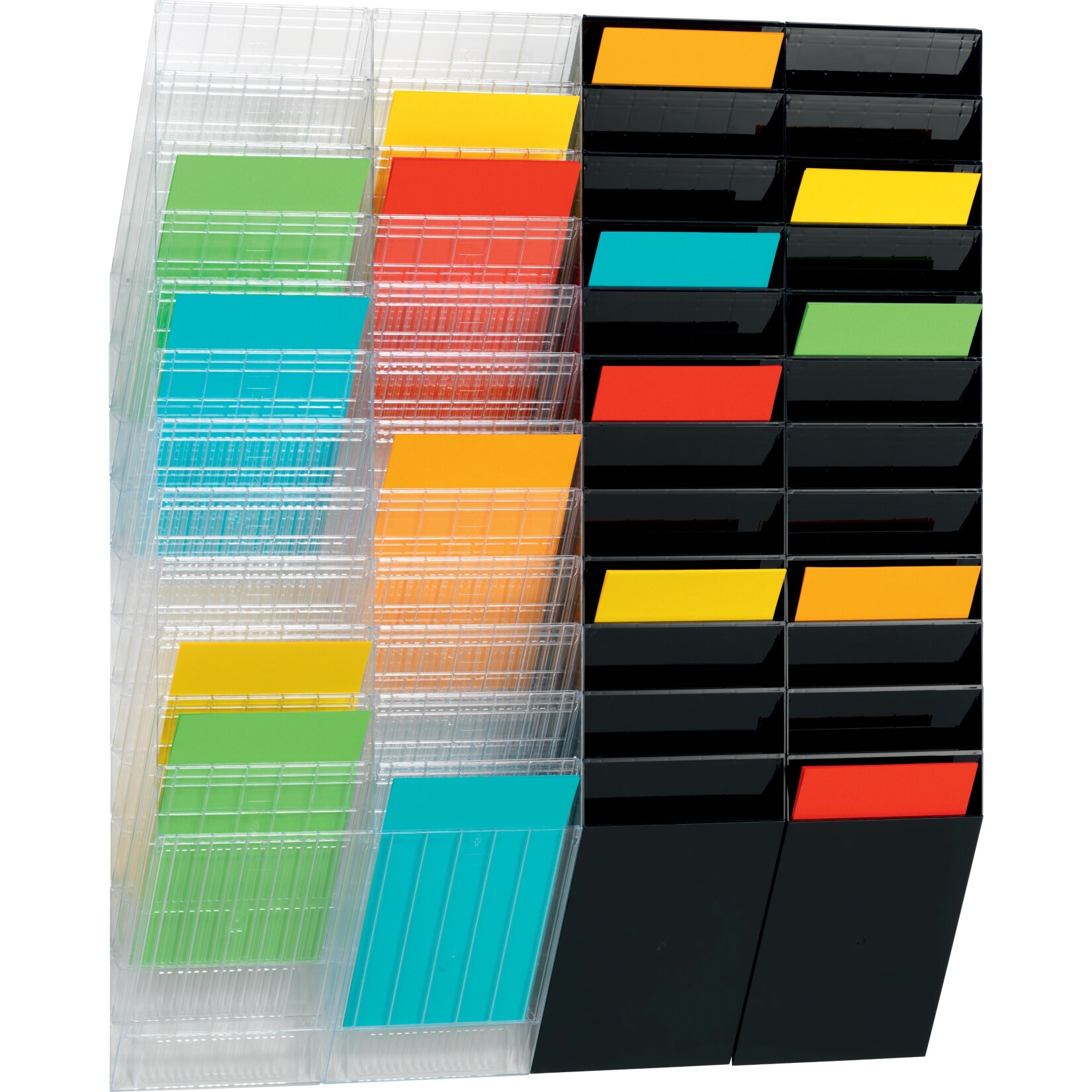 Prospektspender-Set FLEXIBOXX 12 A4 quer, transparent | 07318089781400
