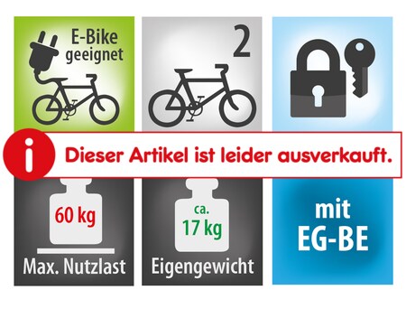 EUFAB Fahrrad-Kupplungsträger Premium III für 3 Fahrräder