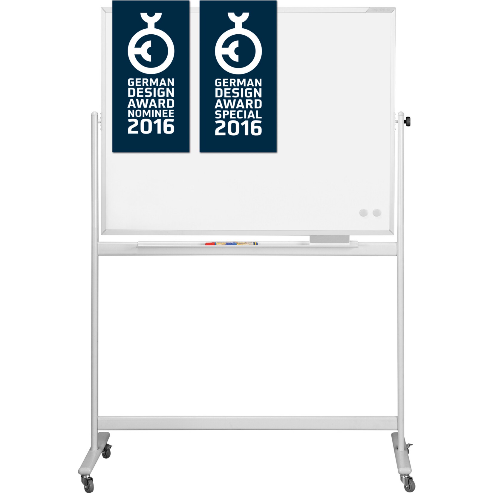 magnetoplan Design-Whiteboard CC, mobil - 2000 x 1000 mm