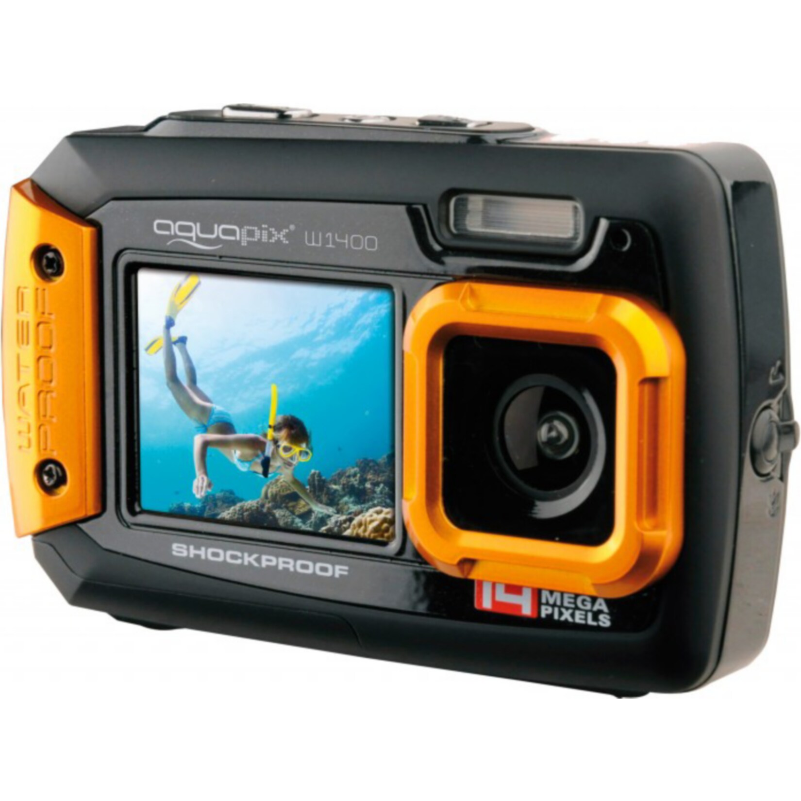 Aquapix W1400 Active Unterwasserkamera - orange - Bild 1