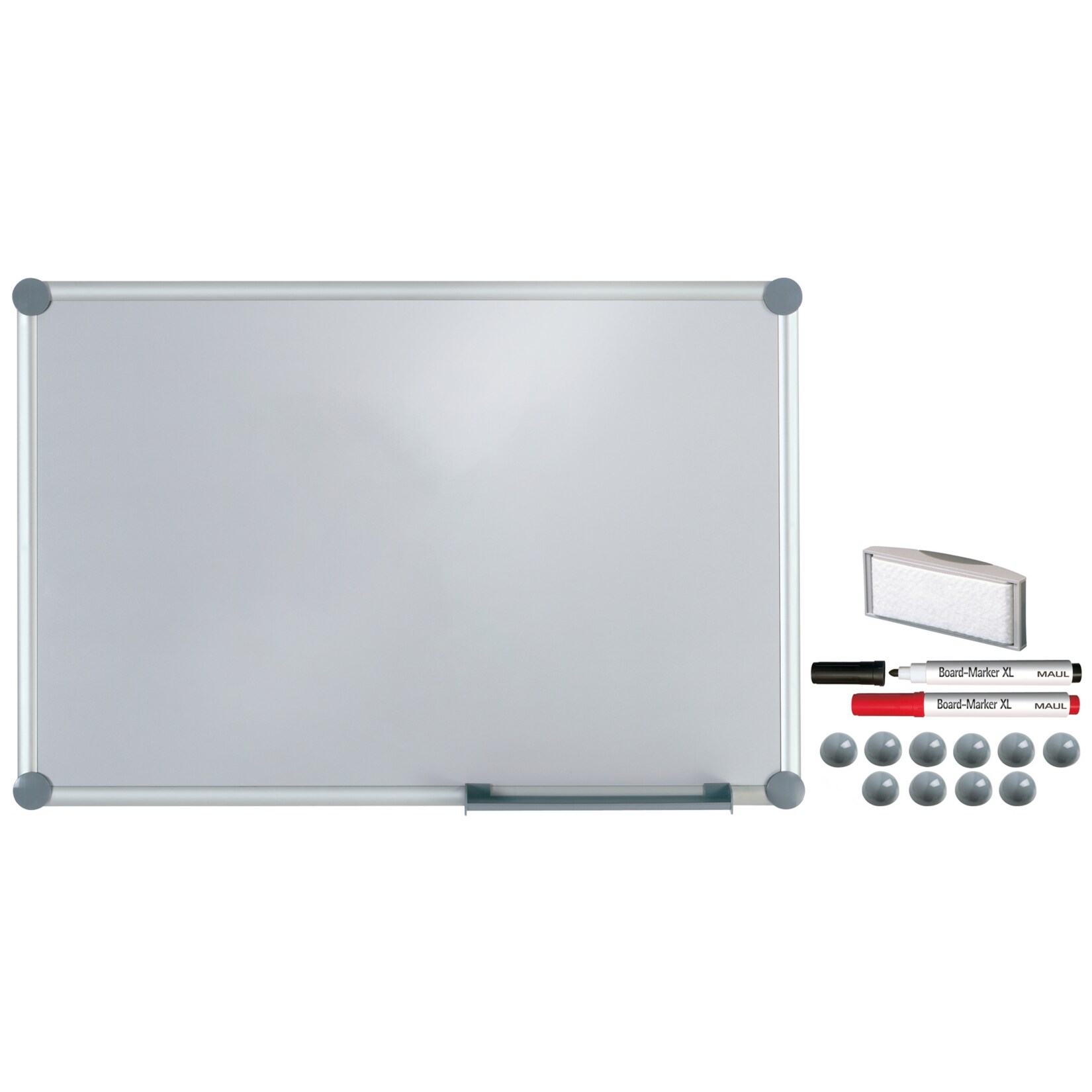 MAUL Whiteboard 2000 MAULpro, Komplett-Set silver - 90 x 120 cm - Bild 1