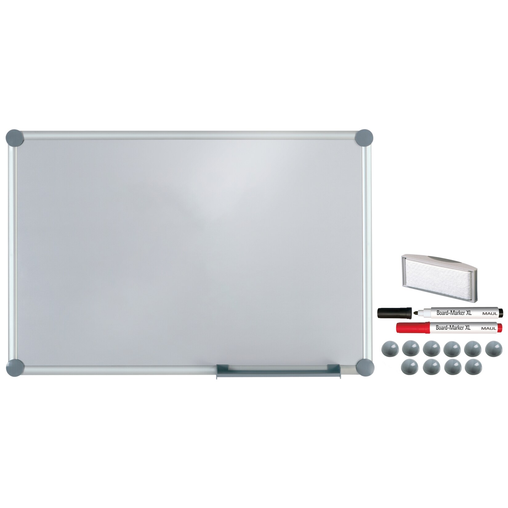 MAUL Whiteboard 2000 MAULpro, Komplett-Set silver - 90 x 120 cm