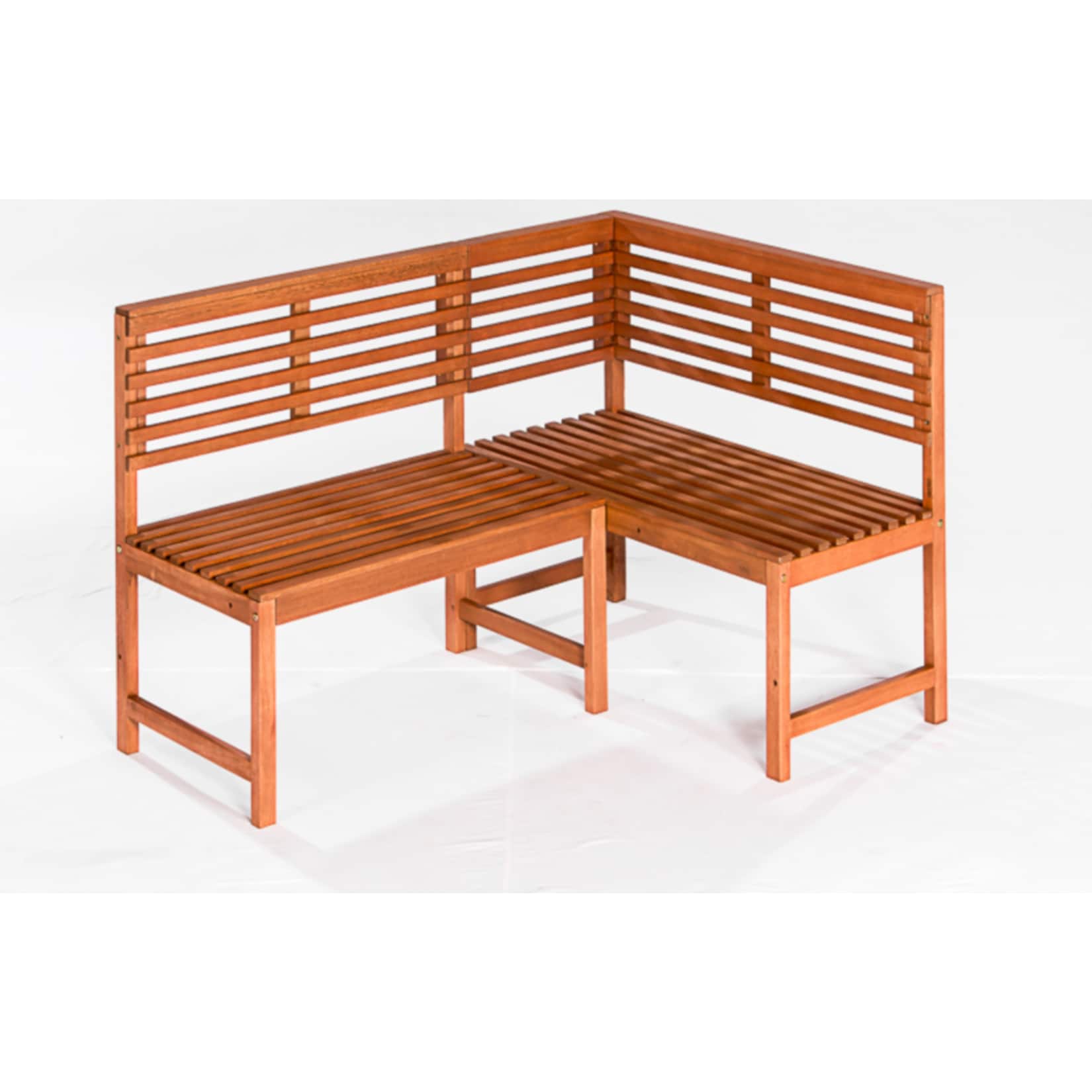 Merxx Eckbank aus Eukalyptusholz - Bild 1