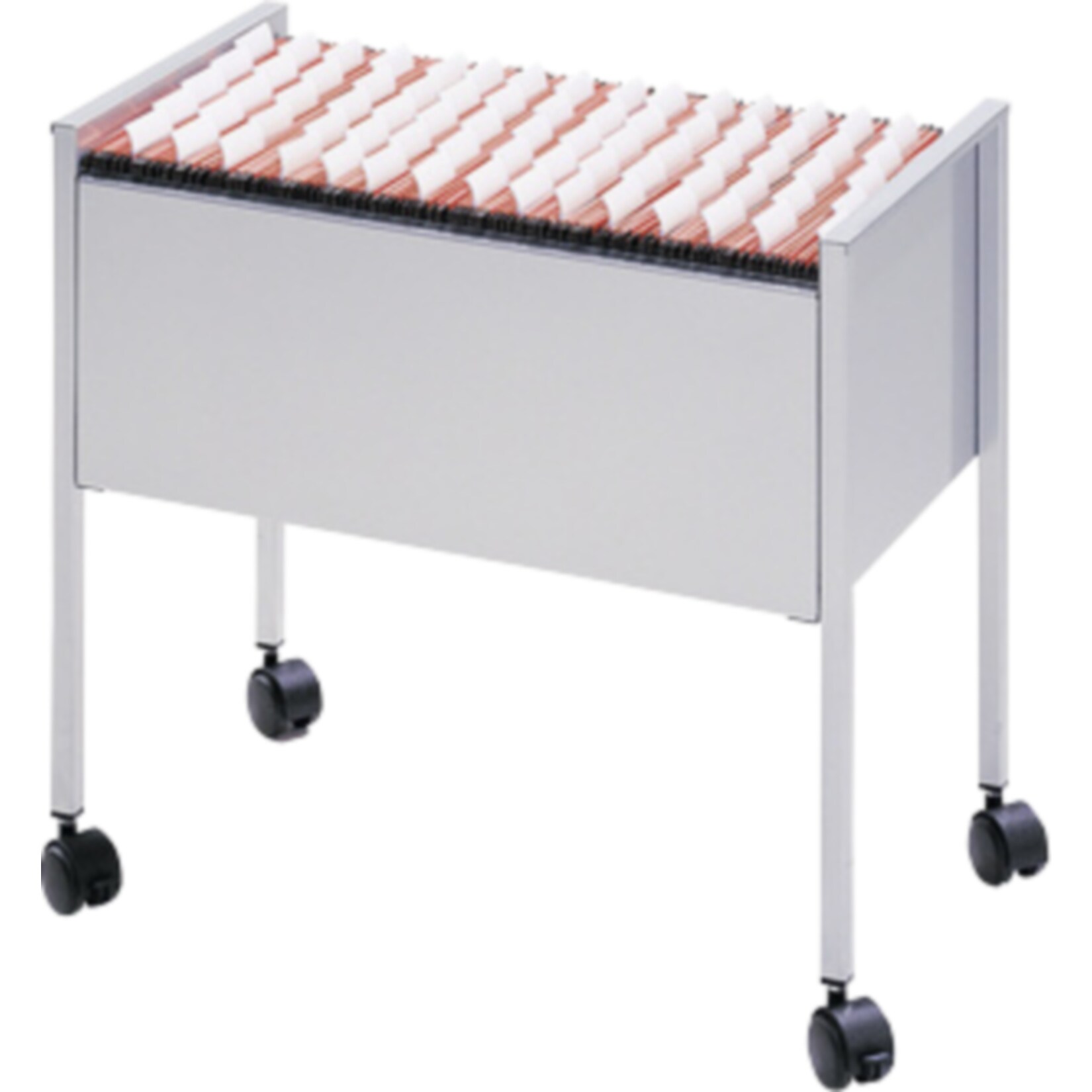 Durable Hängemappenwagen ECONOMY 80 A4 – metallic silber | 08710968020119