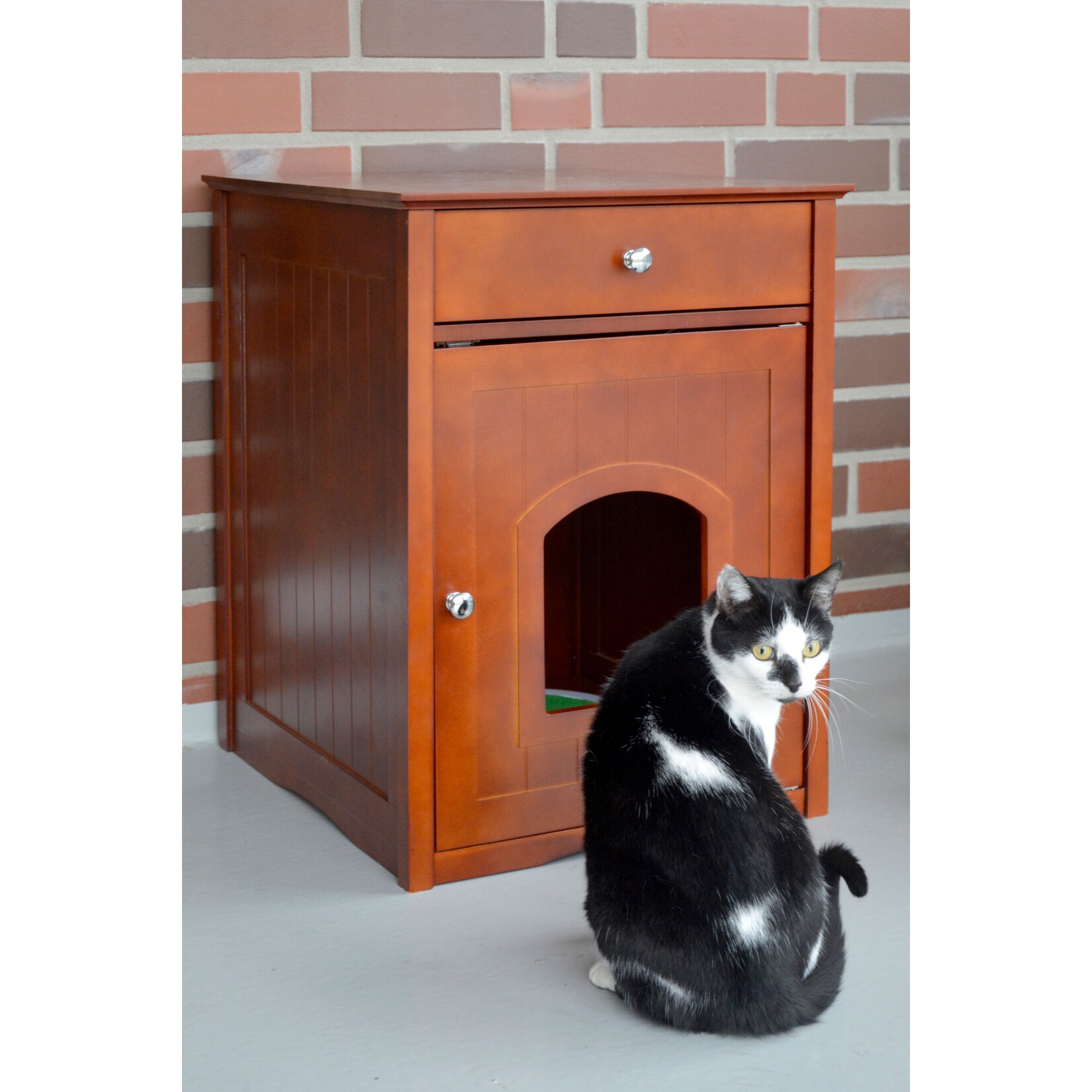 Dobar "Mohrle" Designer-Katzenschrank braun - Bild 1