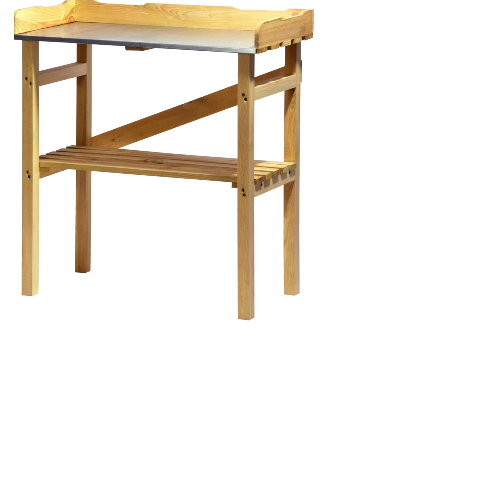 Dobar 29052 Pflanztisch aus impr&auml;gniertem Kiefernholz, 40 x 86 x 80 cm - Bild 1