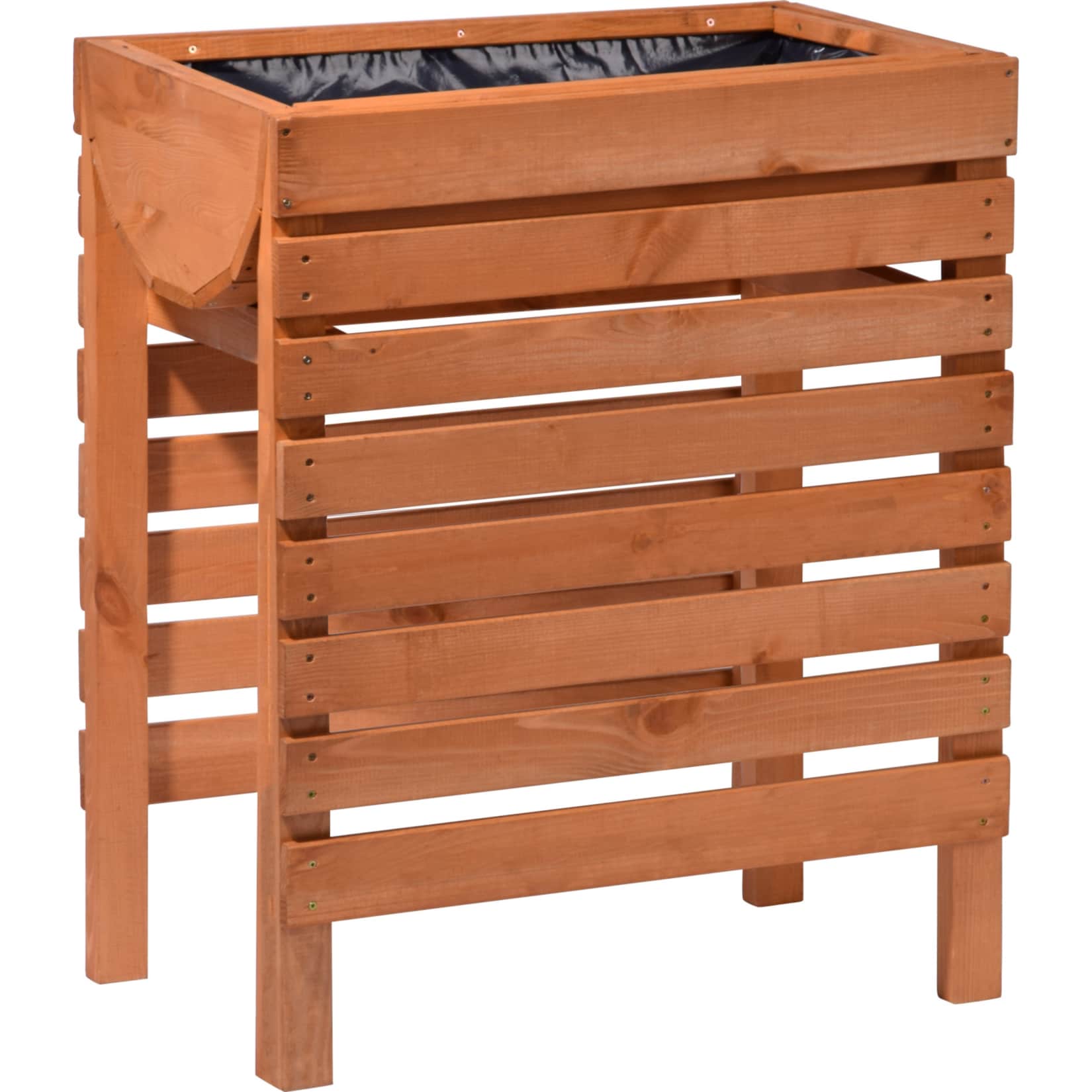 Dobar 58160FSCe Hochbeet inkl. Pflanzfolie, 56 x 36 x 71 cm - Bild 1