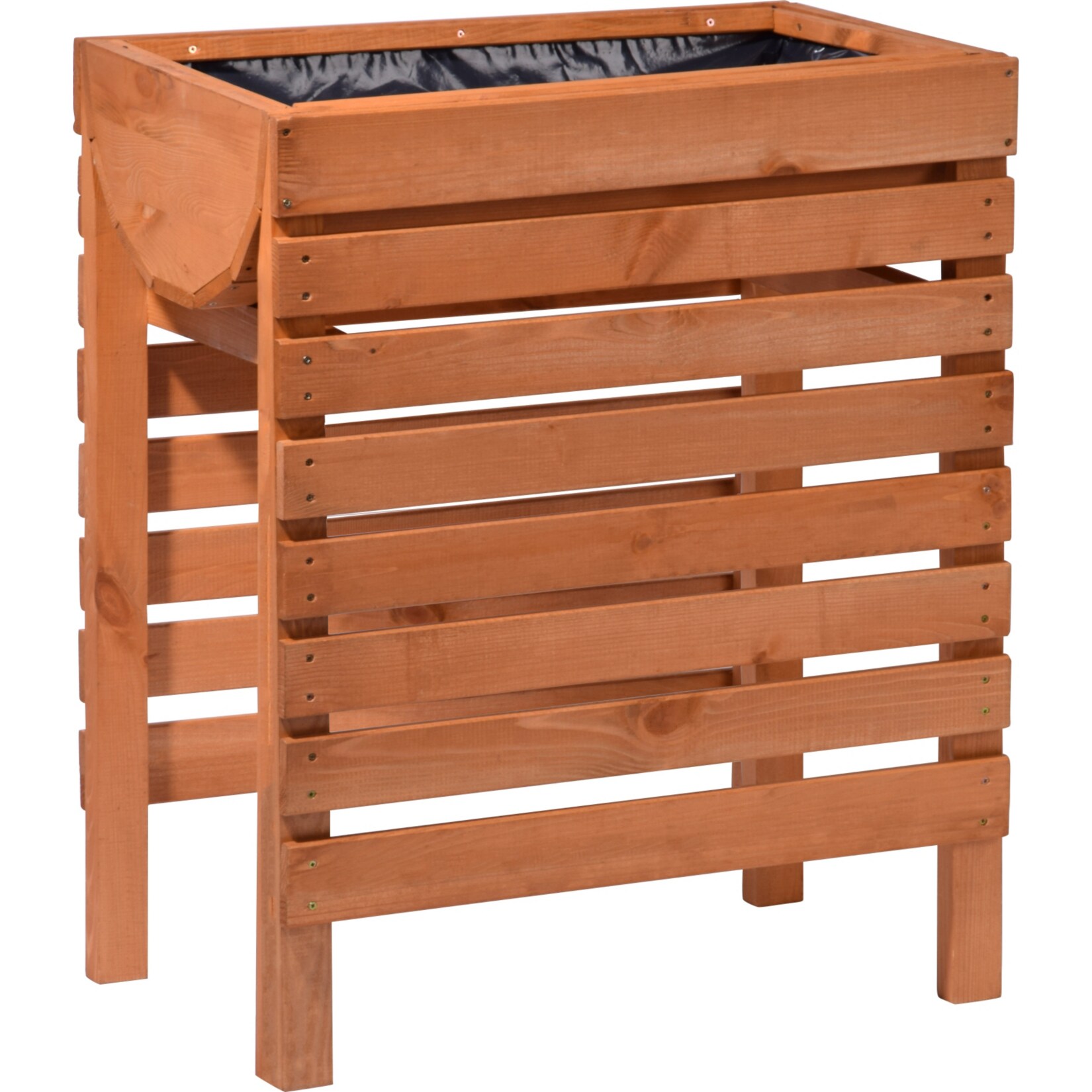 Dobar 58160FSCe Hochbeet inkl. Pflanzfolie, 56 x 36 x 71 cm | 04055894581605