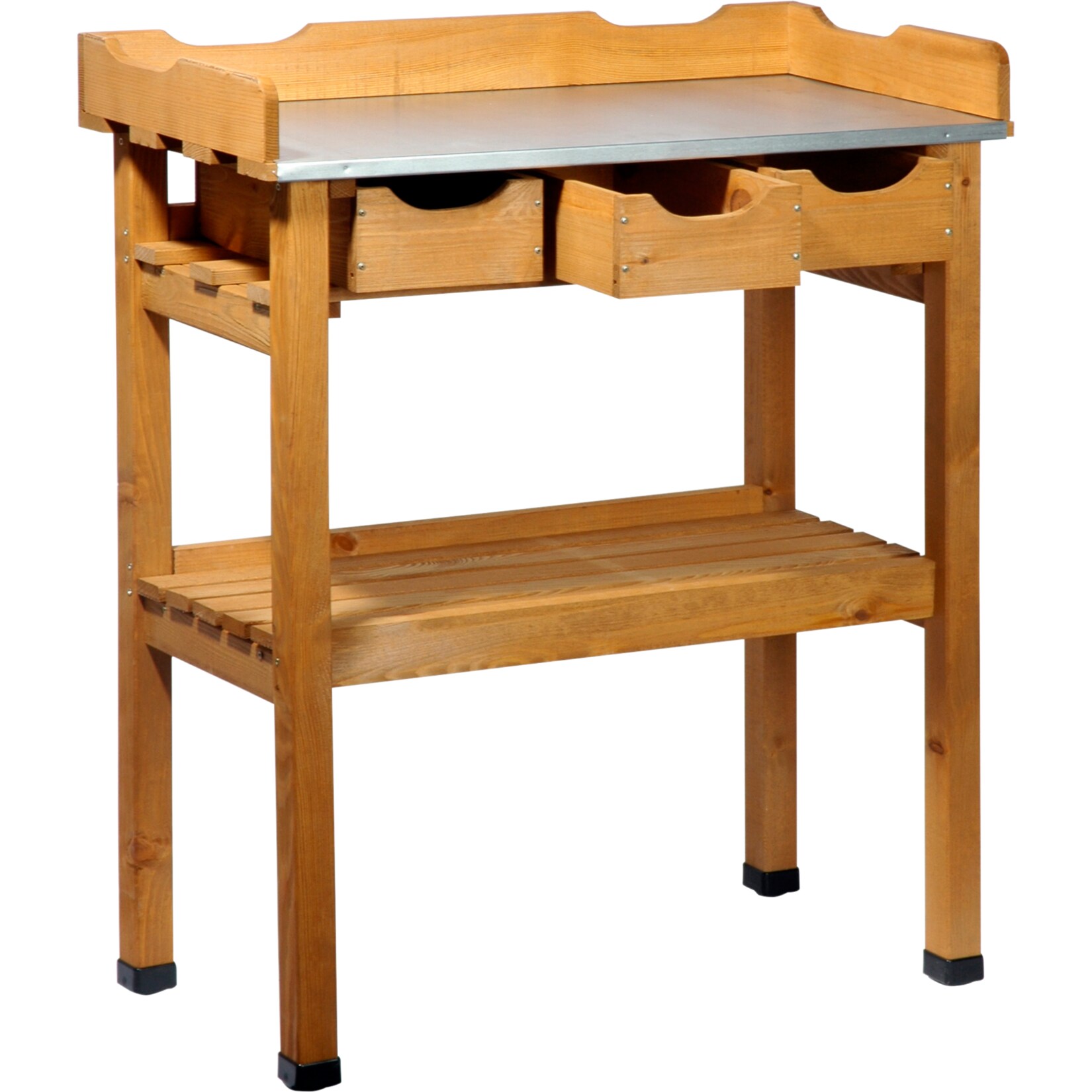 Dobar 29030e Pflanztisch mit 3 Schubladen, 80 x 40 x 90 cm | 04055894290309
