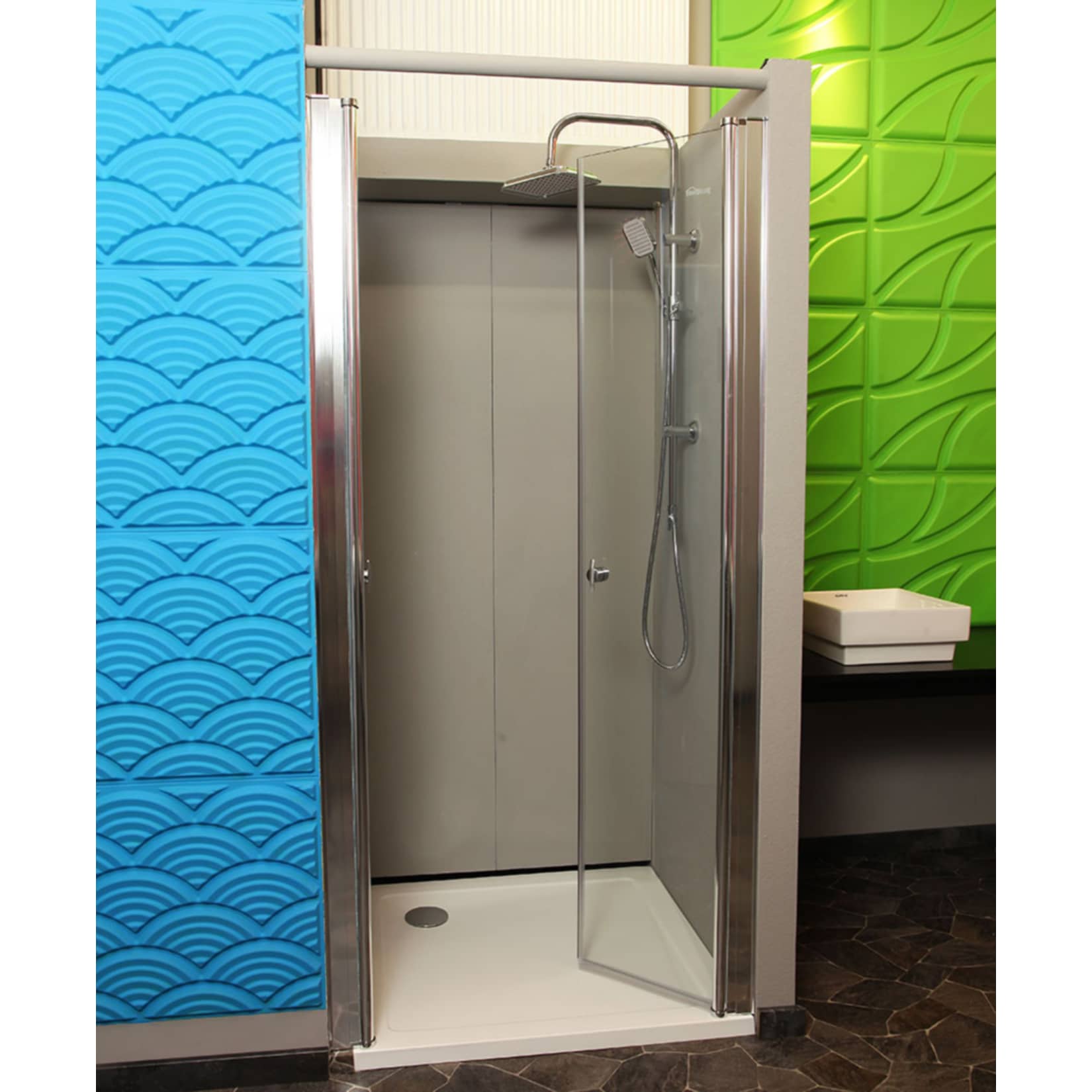 HOME DELUXE Pendelt&uuml;r LAVEA - 75 x 195 cm Klarglas - Bild 1