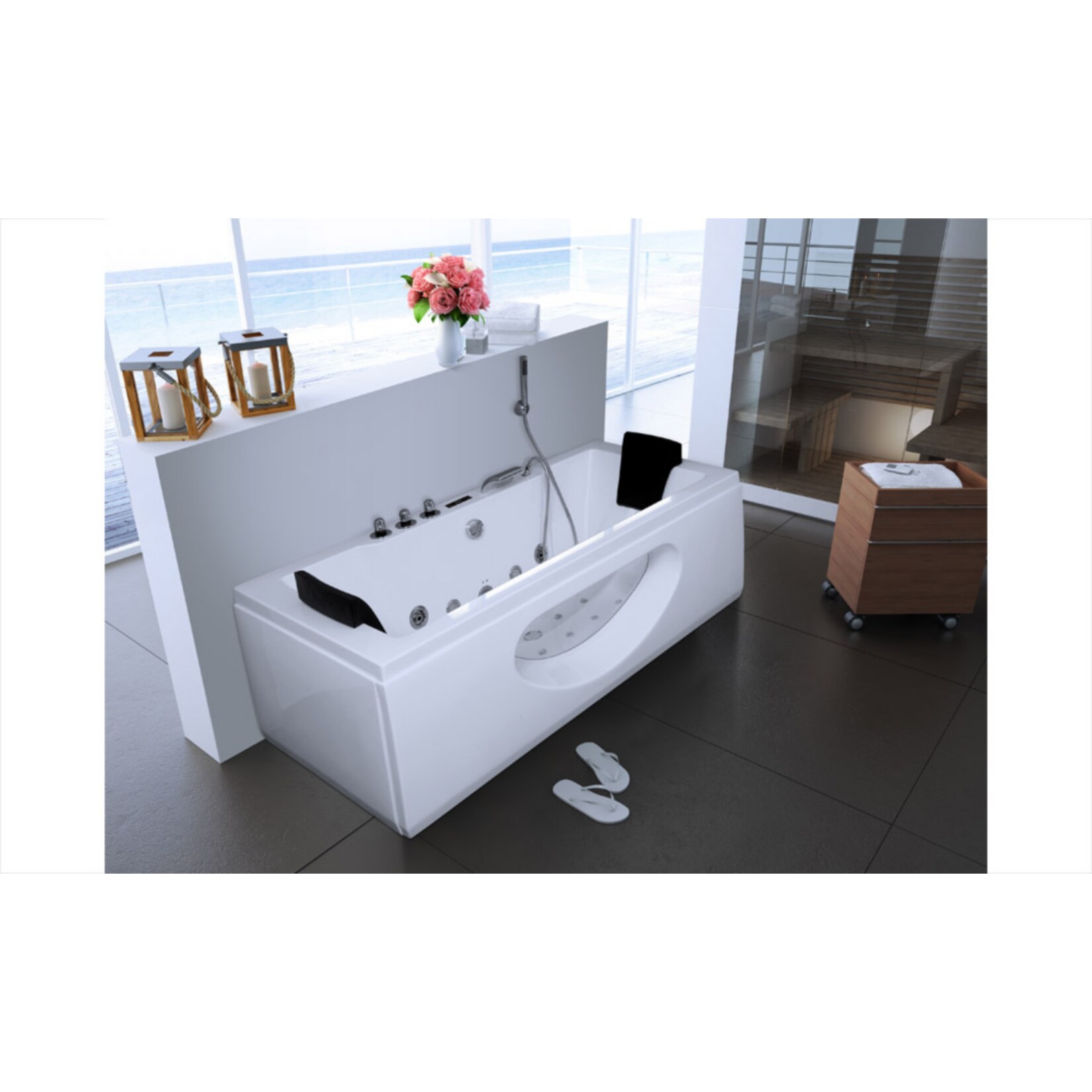 Home Deluxe Laguna M Whirlpool, weiß | 04260255474612