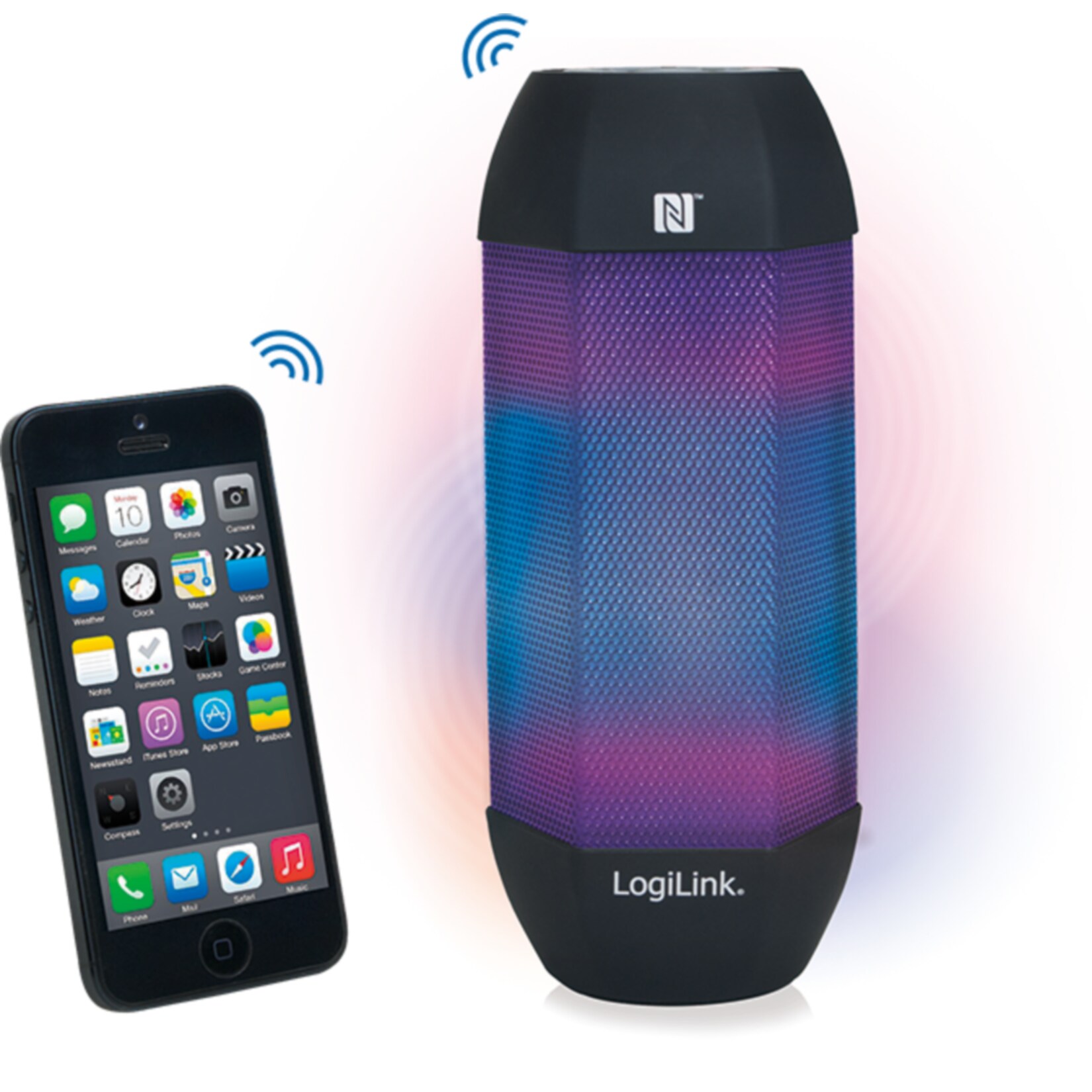 LogiLink SP0048 Luminous Bluetooth Lautsprecher - Bild 1