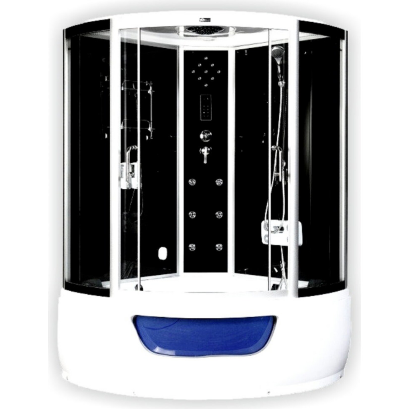 Home Deluxe Exclusio Dampfduschkabine, schwarz - Bild 1