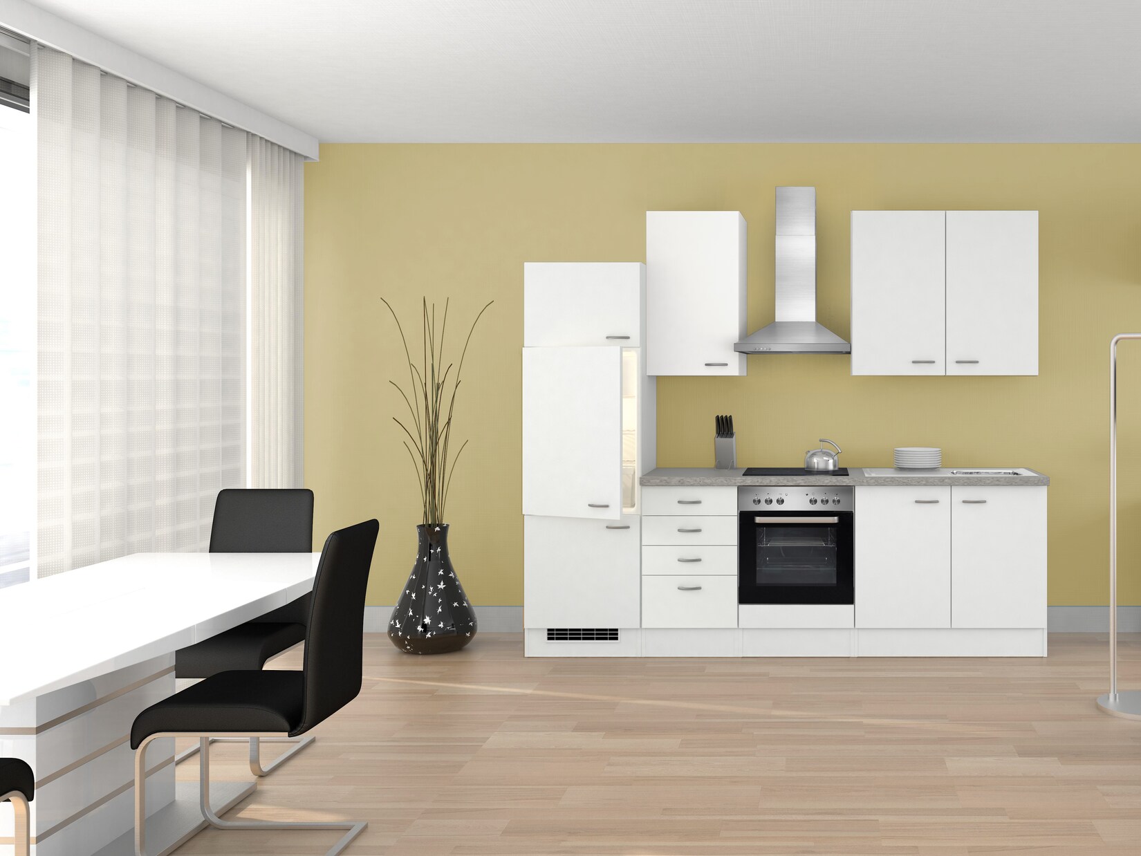 Flex-Well Küchenzeile G-270-2210 + Haube 6091 Wito 270 cm | 04047584053493